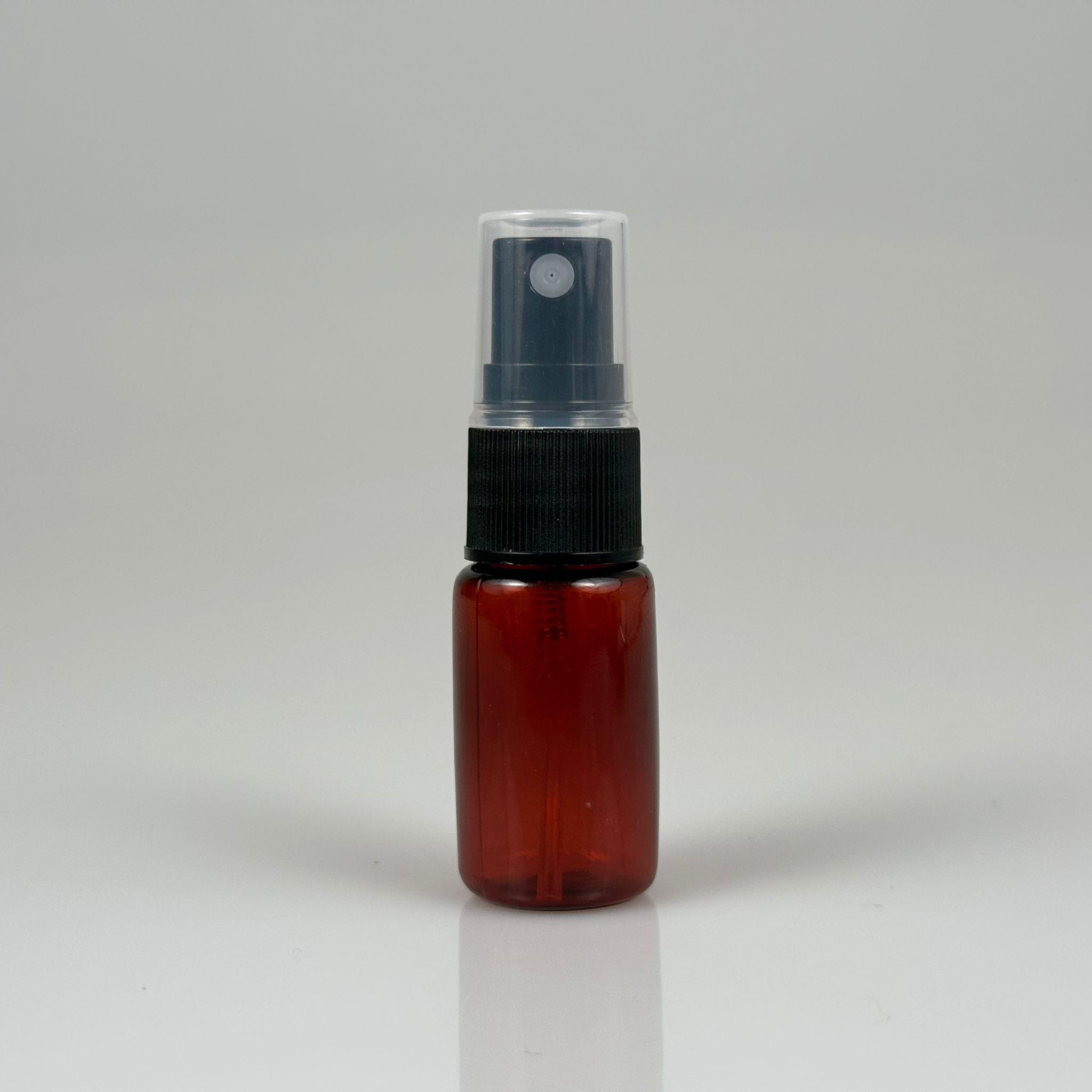 10 CC AMBER PET ŞİŞE - SİYAH SPREYLİ TESTER 10 ML PLASTİK ŞİŞE