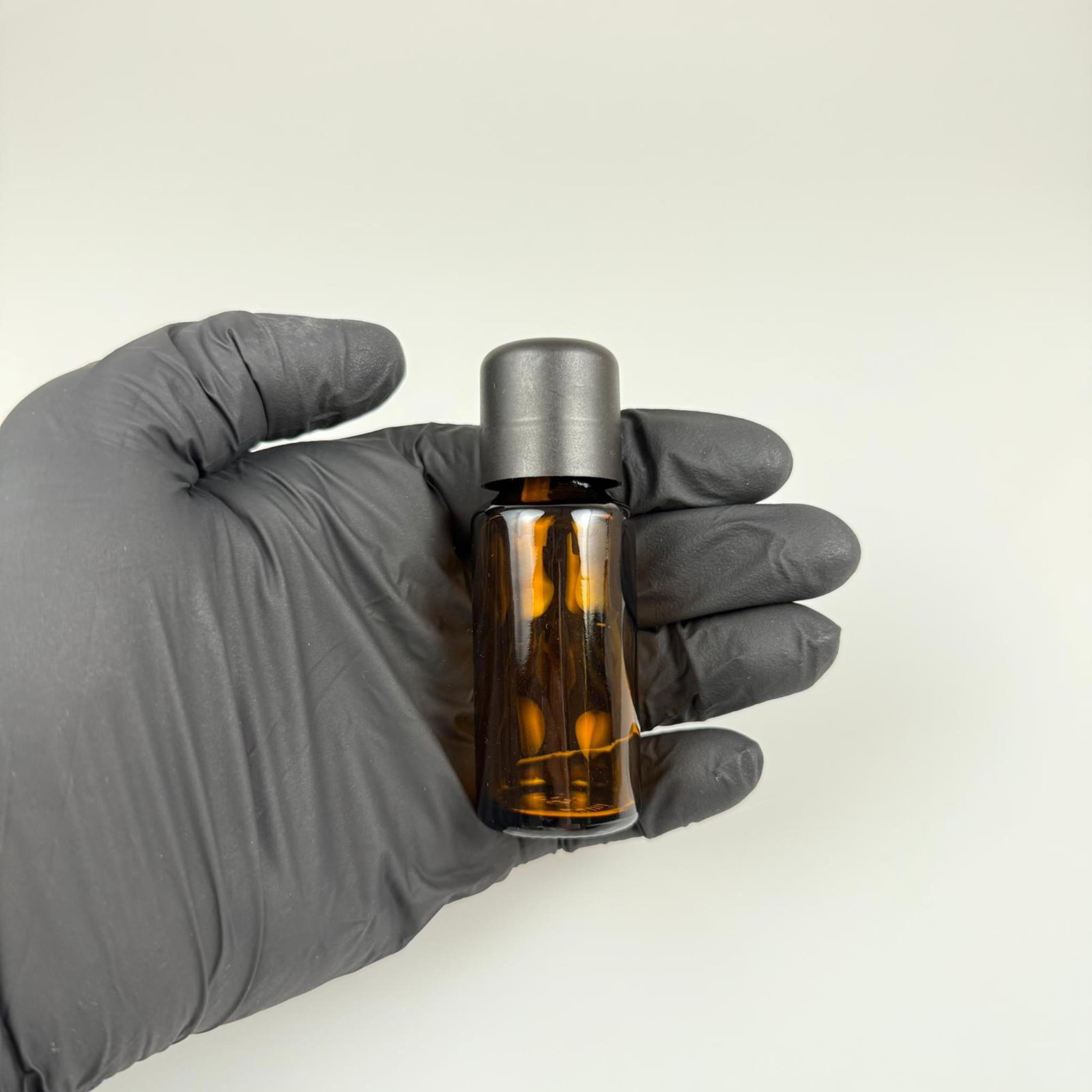 20 CC AMBER CAM ŞİŞE + İÇTEN DAMLALIKLI ÇOCUK KİLİTLİ SİYAH KAPAK - KAHVERENGİ 20 ML KİLİT KAPAKLI DAMLATMALI ŞİŞE