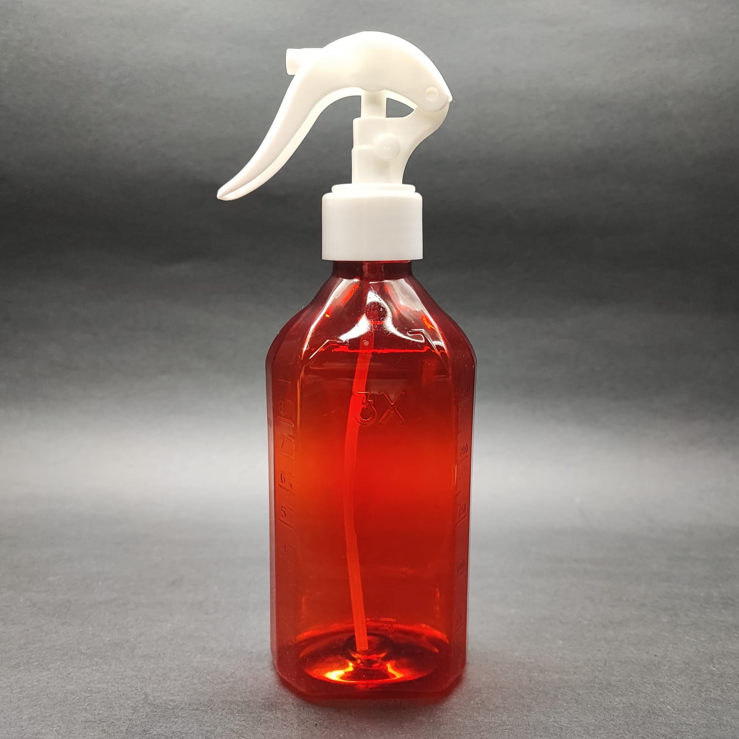 250 CC ÖLÇEKLİ PET ŞİŞE - BEYAZ TRİGER SPREYLİ - 250 ML VE OZ ÖLÇÜLÜ KIRMIZI PET ŞİŞE