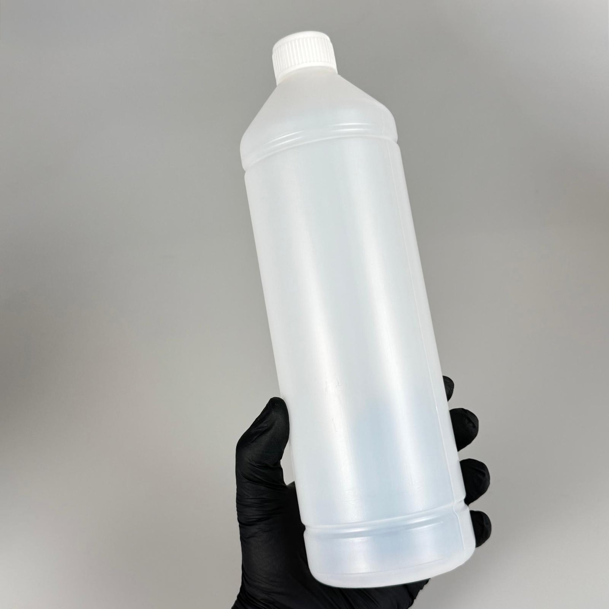 1000 CC UZUN TİNER ŞİŞESİ - KÖPÜK CONTALI BEYAZ KAPAKLI + AKITICILI SİVRİ SARI KARTUŞ KAPAKLI - 1000 ML KİMYASALA DAYANIKLI PLASTİK ŞİŞE - 1 LT POLİETİLEN ŞİŞE UZUN