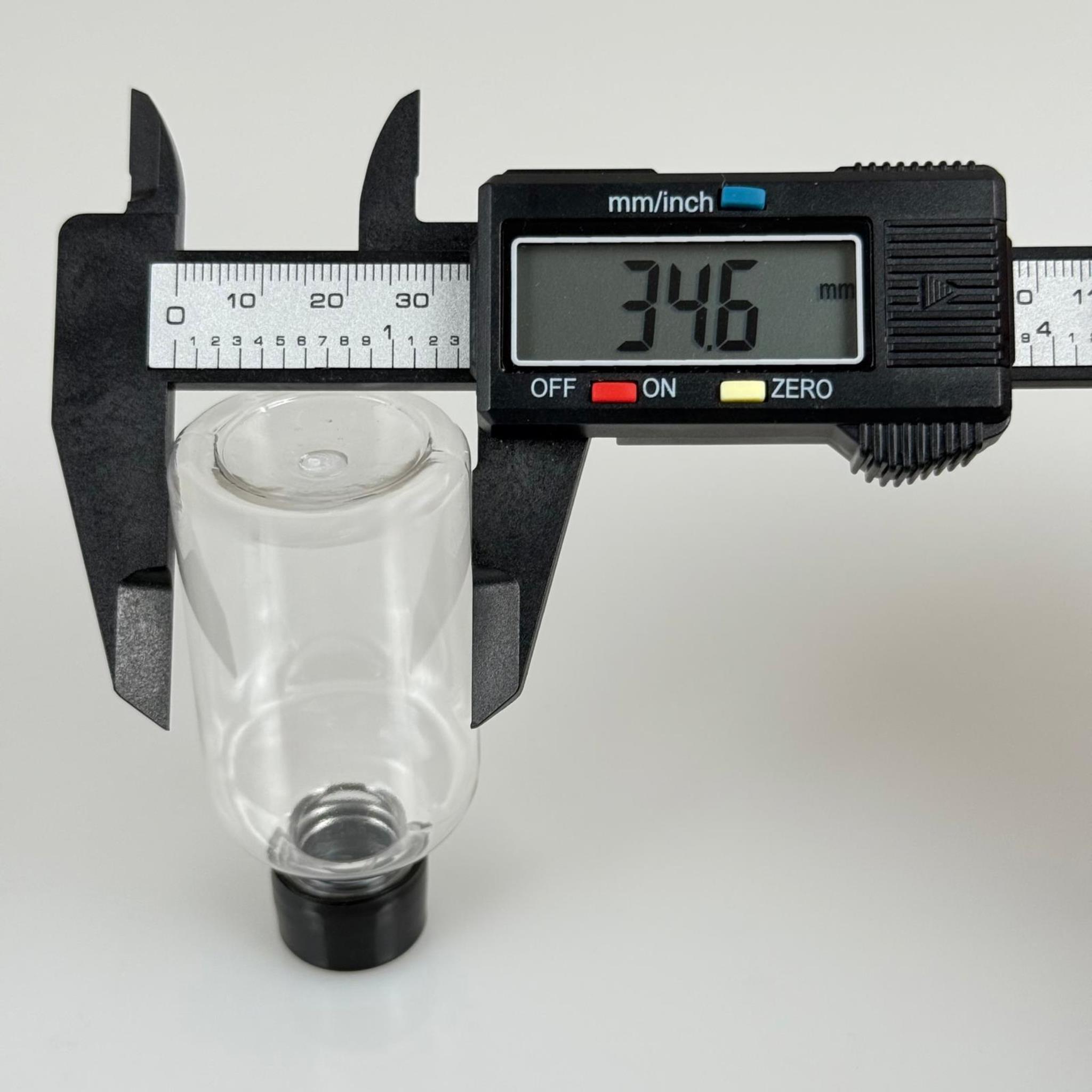 50 ML CONTALI KAPAKLI PET ŞİŞE - 50 CC SİYAH KAPAKLI TOMBUL PLASTİK ŞİŞE