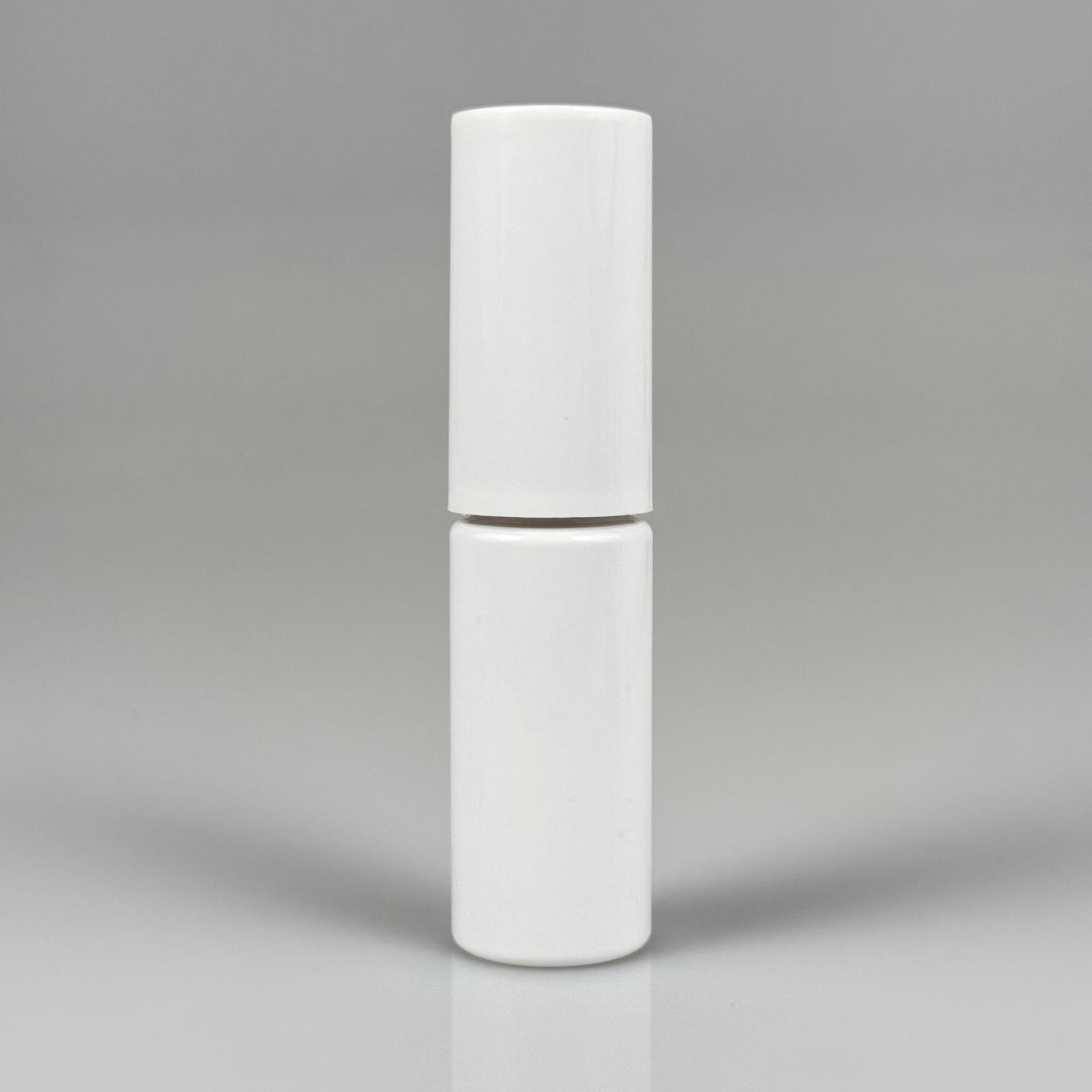 15 CC BEYAZ PARFÜM ŞİŞESİ PLASTİK - SİYAH SPREY + BEYAZ KAPAK - 15 ML PARFÜM ŞİŞESİ PET
