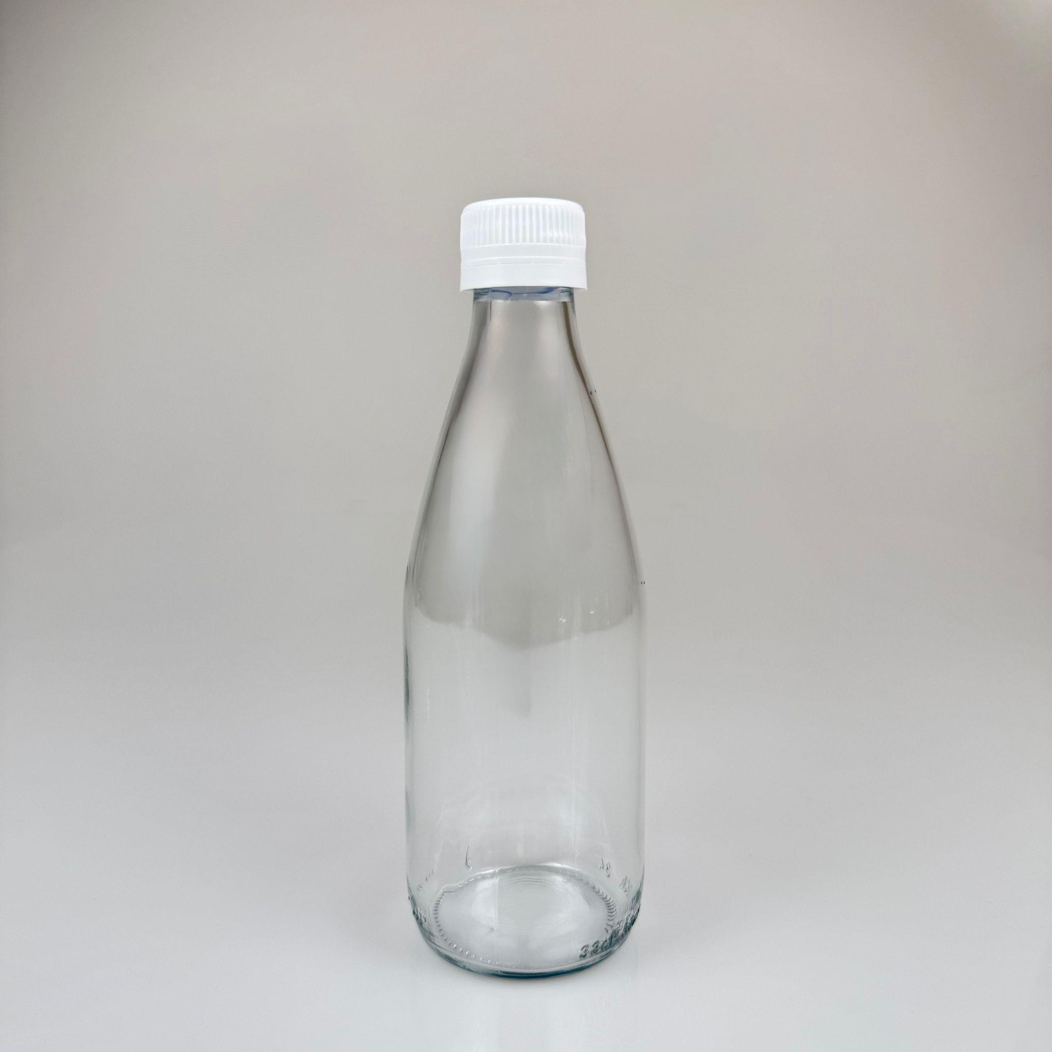 330 CC CAM ŞİŞE - BEYAZ KİLİTLİ KAPAKLI - 330 ML CAM ŞİŞE