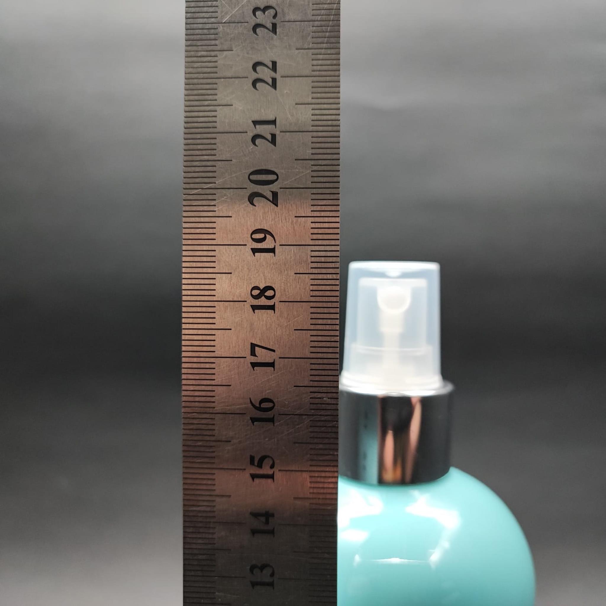 400 CC OVAL BOYUNLU SİLİNDİR PET ŞİŞE (30 GR) - GÜMÜŞ SPREYLİ - 400 ML PLASTİK ŞİŞE - TURKUAZ