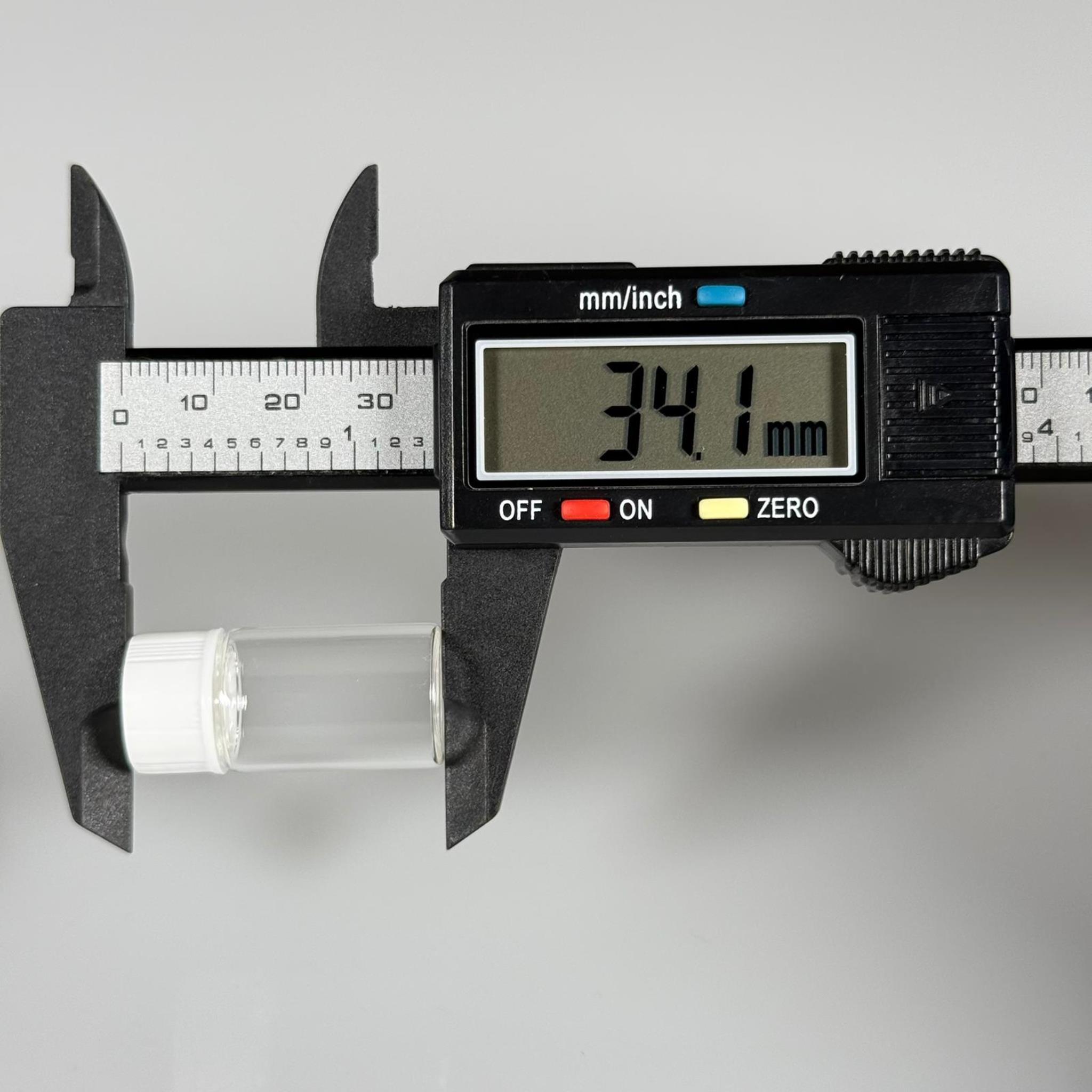 3 CC ŞEFFAF CAM ŞİŞE - BEYAZ KAPAKLI - 3 ML KAPAKLI CAM ŞİŞE