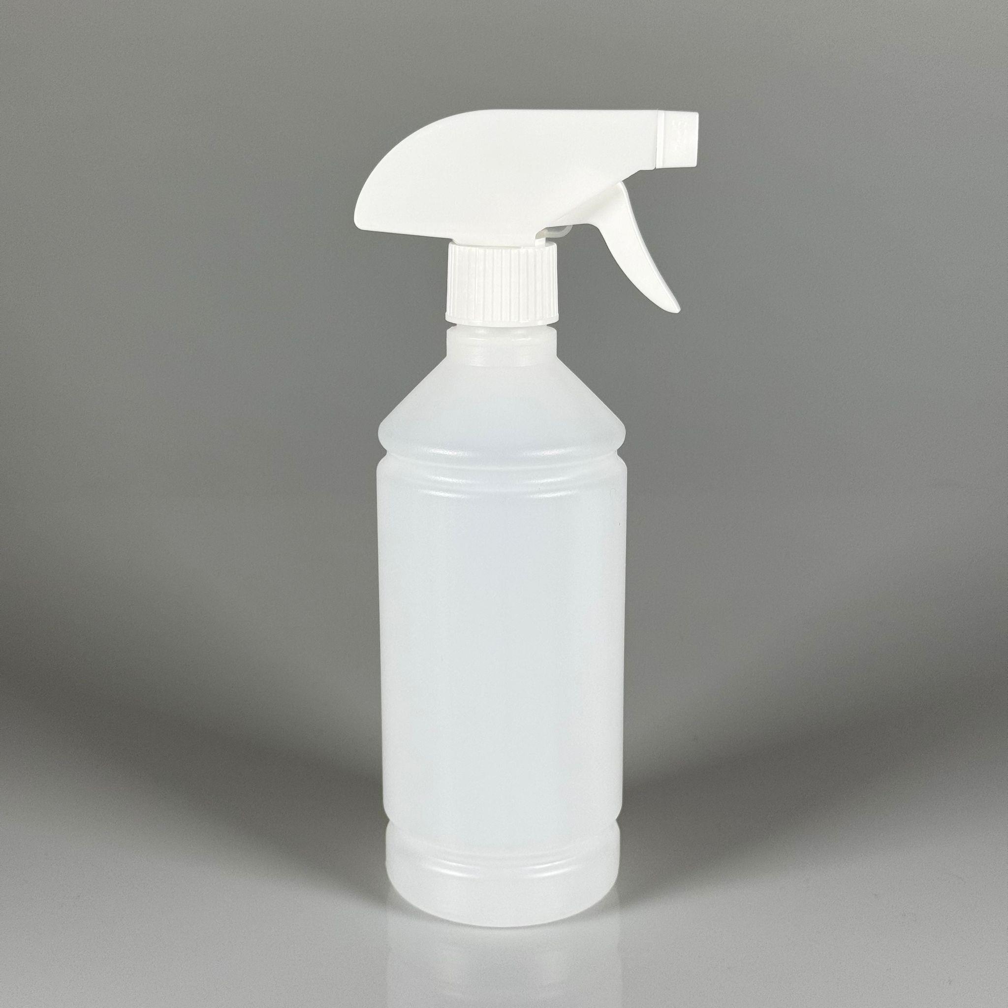 500 CC TİNER ŞİŞESİ - BEYAZ  TRİGER TETİK SPREYLİ - 500 ML KİMYASALA DAYANIKLI PLASTİK ŞİŞE - 0,5 LT POLİETİLEN ŞİŞE