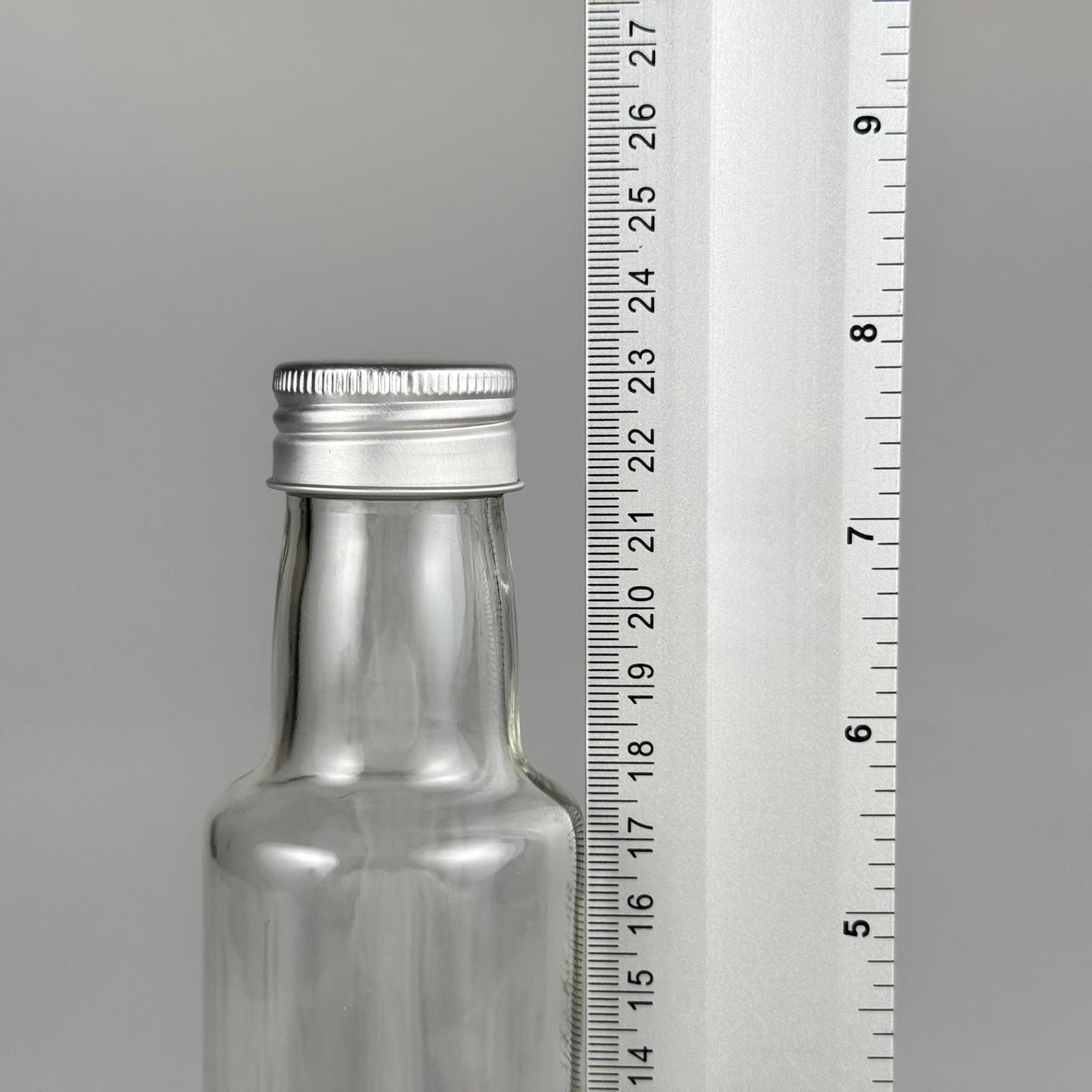 250 CC DORİKA CAM ŞİŞE - GÜMÜŞ METAL ALÜMİNYUM KAPAKLI - 250 ML DORİKA YAĞ ŞİŞESİ - SİRKE ŞİŞESİ