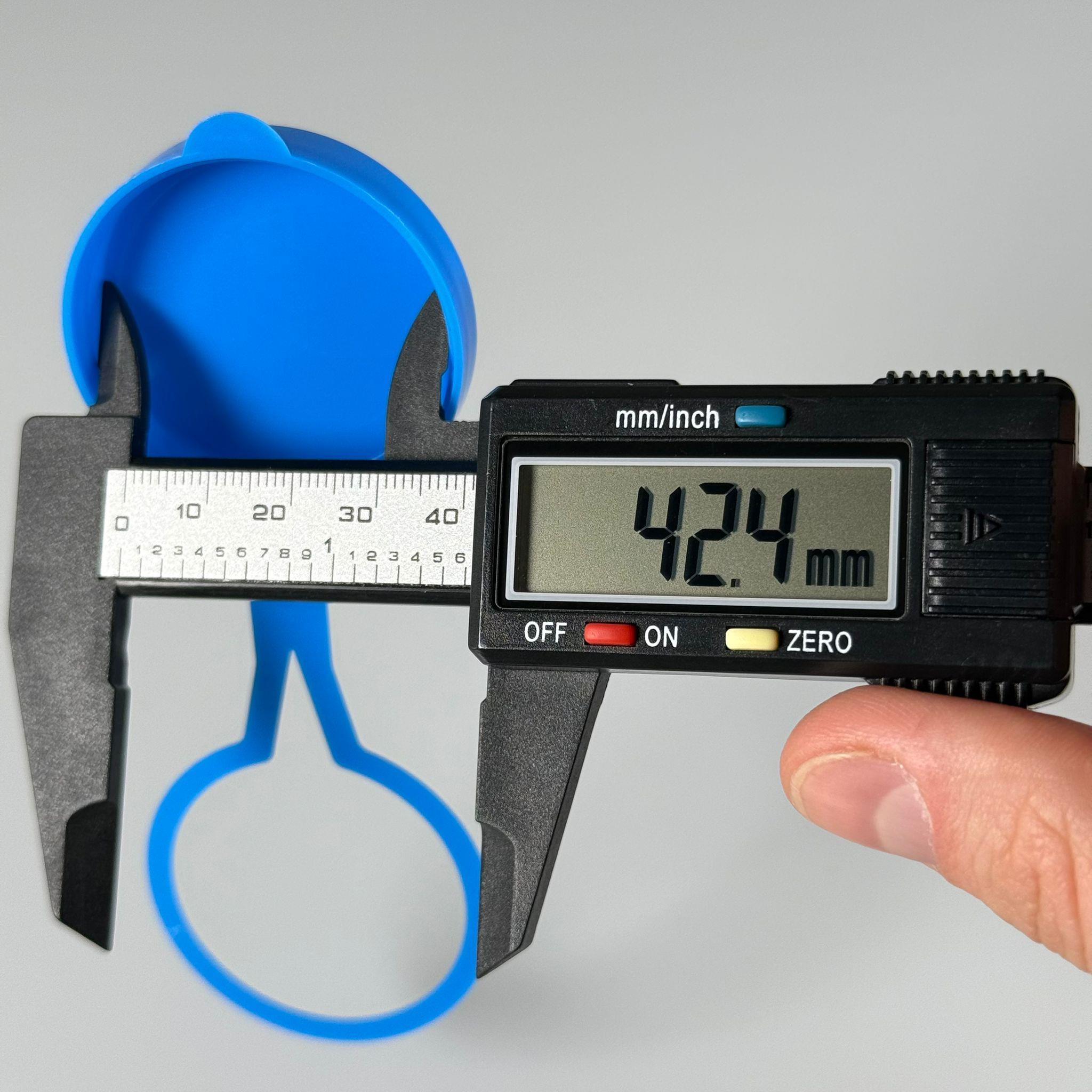 44 - 11 MM PLASTİK AYRAN KAPAĞI GEÇMELİ KAPAK - CAM SÜT ŞİŞESİ KAPAĞI - SÜTAŞ CAM AYRAN ŞİŞESİ KAPAĞI - NOSTALJİ SÜT AYRAN KAPAK - MAVİ