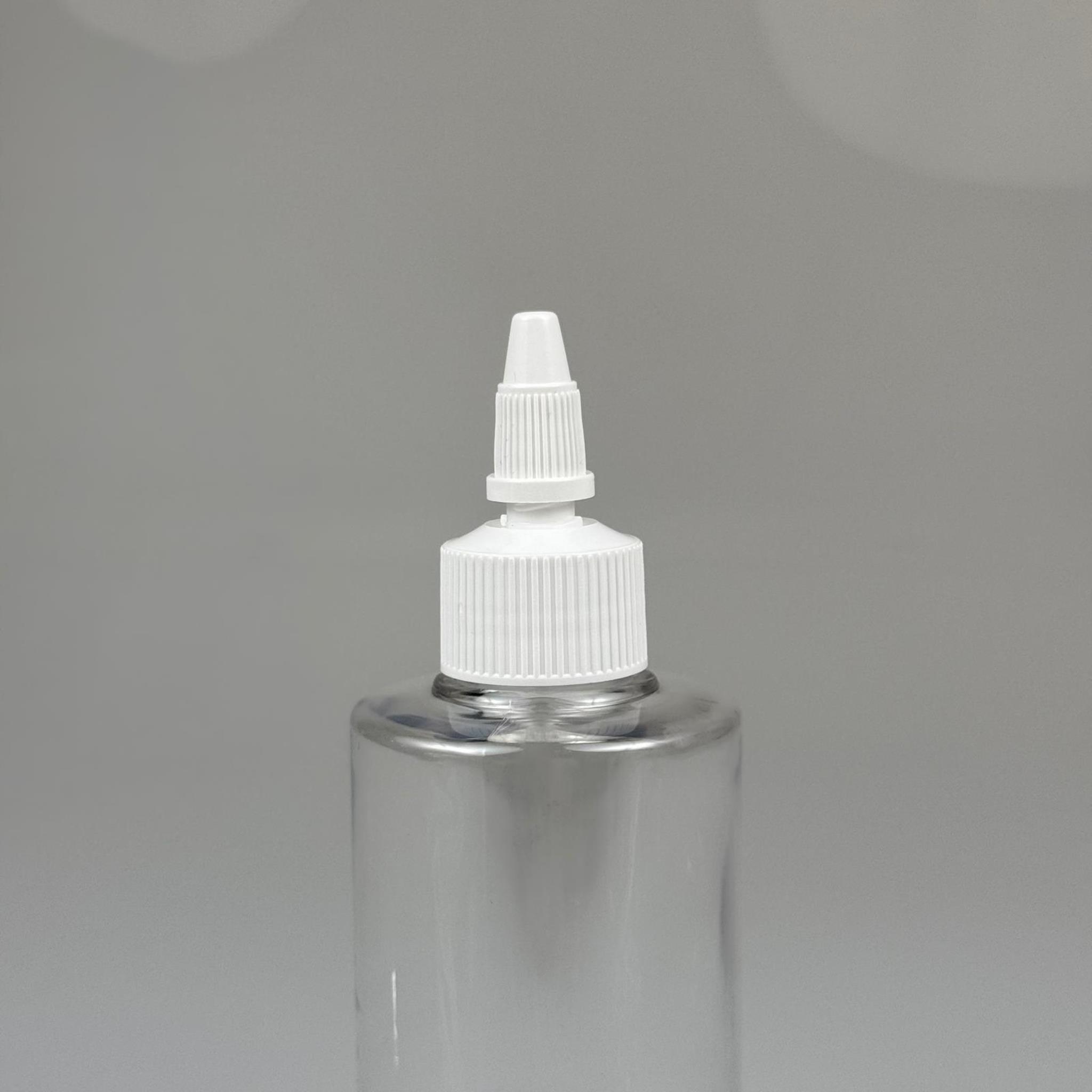 YAĞ, SOS, ACI SOS, SİRKE, SRIRACHA, MÜREKKEP, TUTKAL AKITICI VB BOŞ ŞİŞELERİ - BEYAZ SİVRİ TWİST AKITICI KAPAK + 200 ML KÜT PET PLASTİK ŞİŞE TAKIM