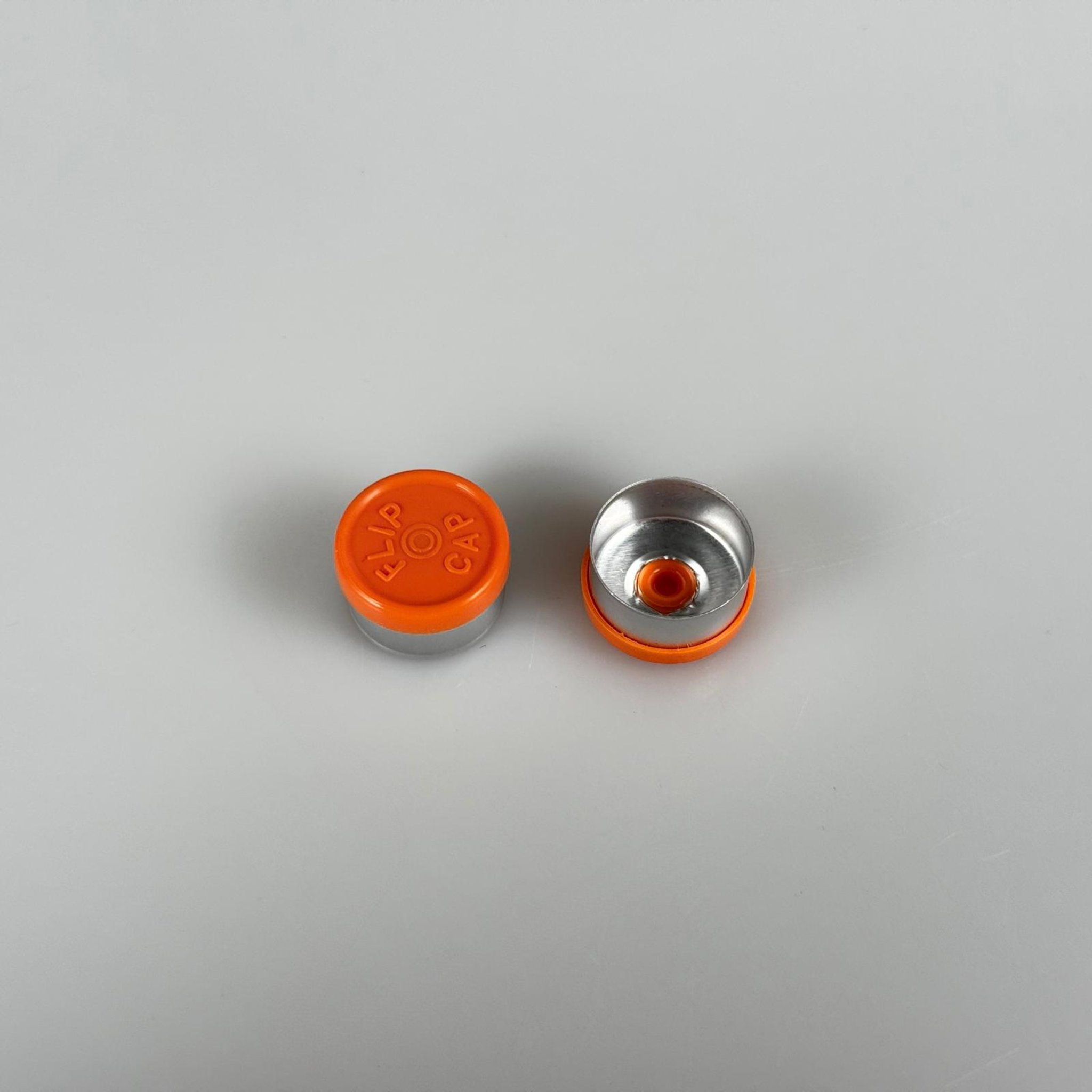 13 MM PENİSİLİN FLAKON ALÜMİNYUM KAPAK - TURUNCU