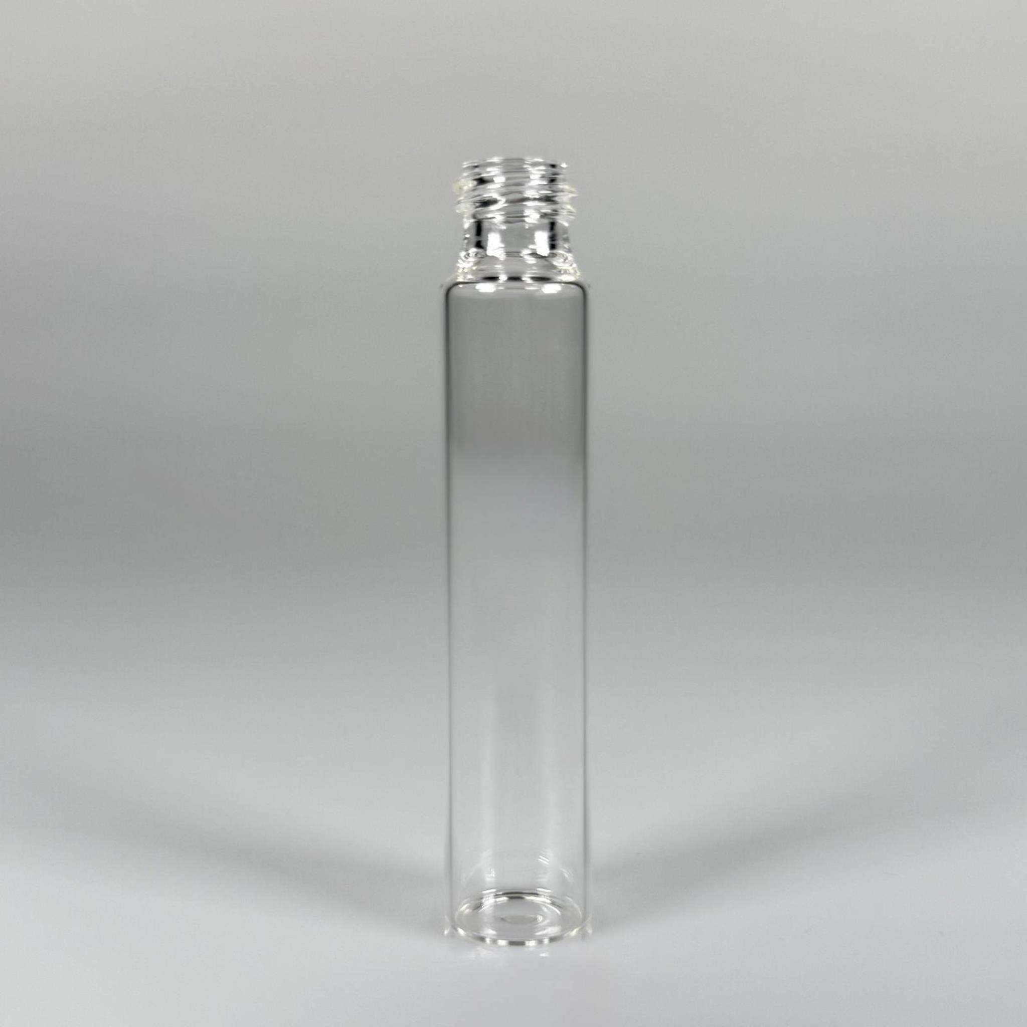 10 CC ŞEFFAF CAM ŞİŞE - 14 MM VİDALI AĞIZ - KAPAKSIZ 10 ML CAM ŞİŞE