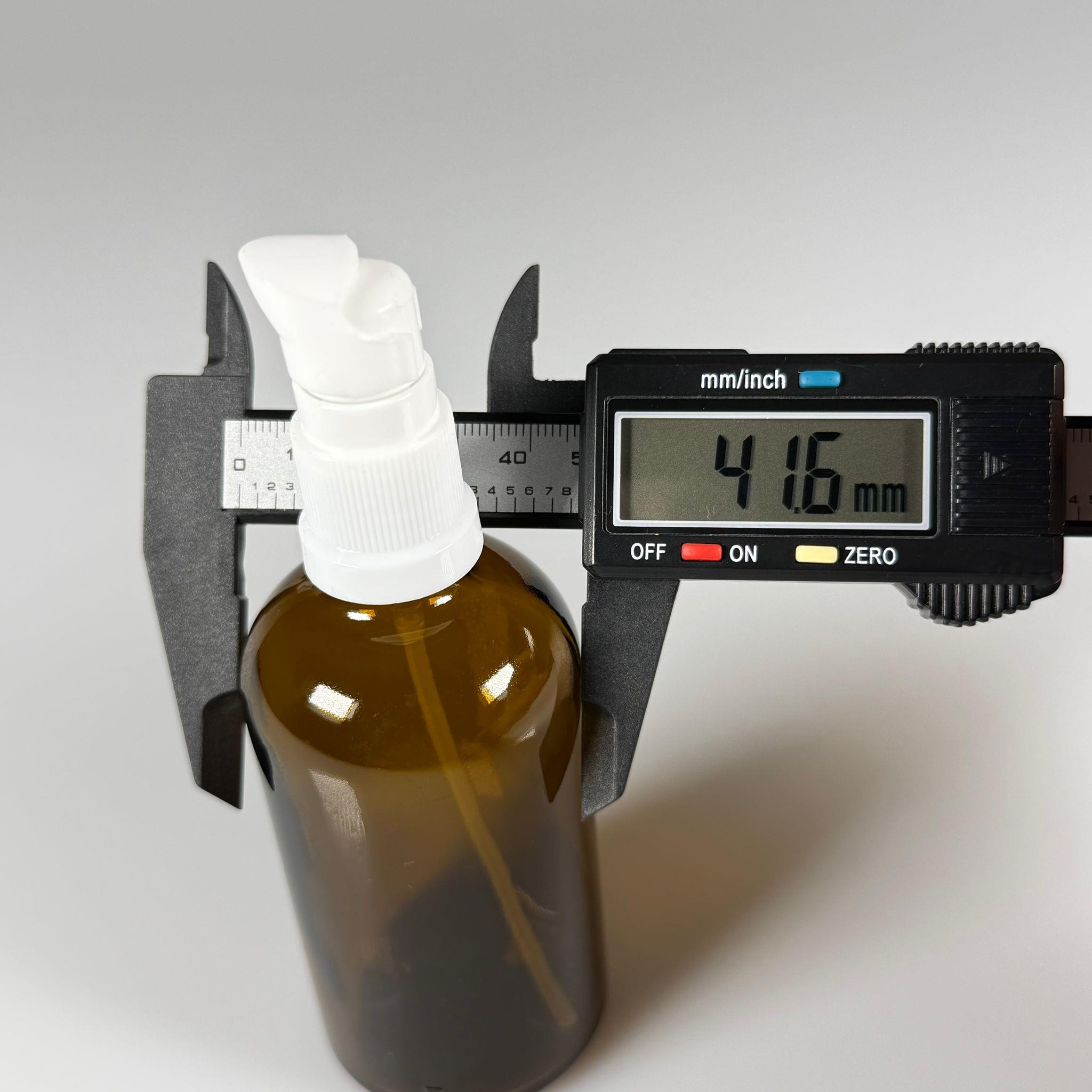 100 CC AMBER CAM ŞİŞE - SIZDIRMAZ ETEKLİ BEYAZ LOSYON POMPALI TAKIM - 100 ML LOSYON ŞİŞESİ - YAĞ, KREM GİBİ YOĞUN KIVAMLI SIVILAR İÇİN CAM AMBALAJ