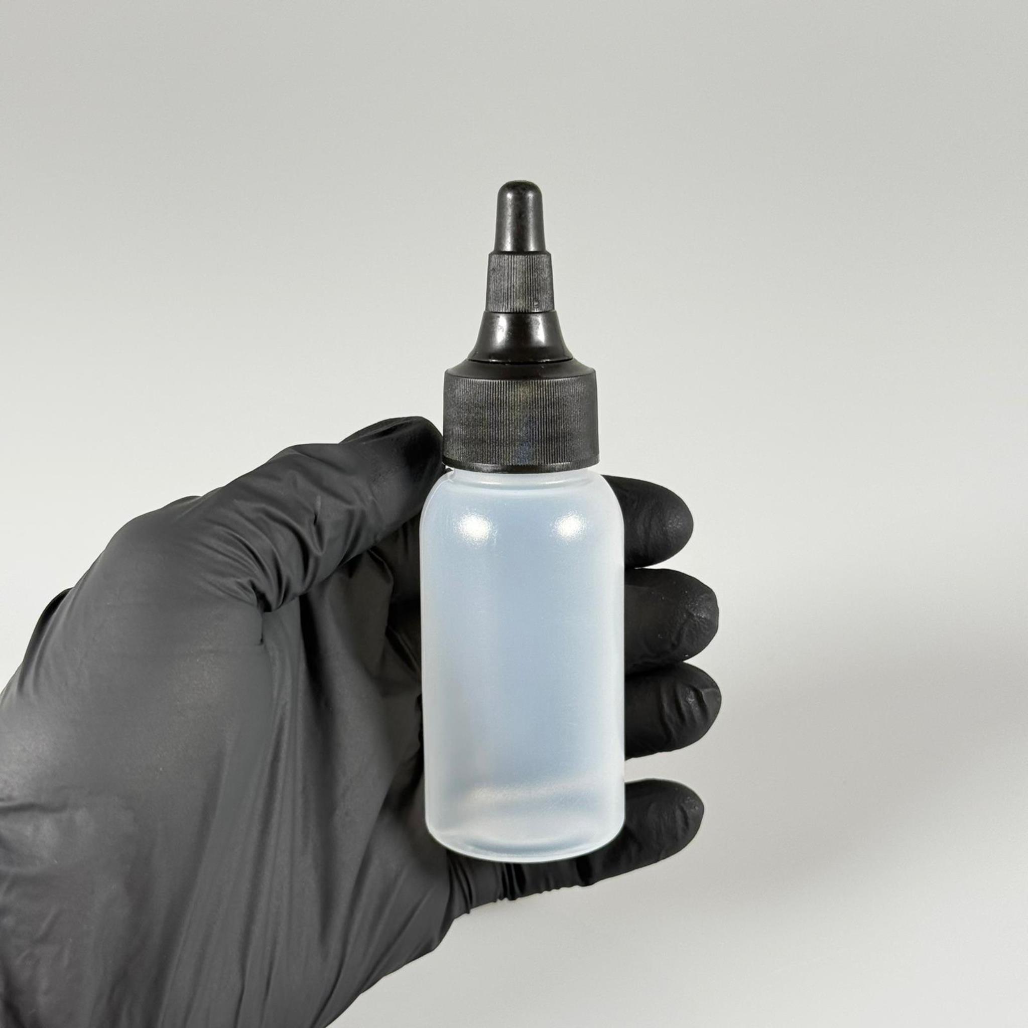 50 ML SIKILABİLİR YUMUŞAK POLİETİLEN PE PLASTİK ŞİŞE - SİYAH ASANSÖR AKITICI SOS KAPAKLI - 50 cc sos, yağ, kartuş, mürekkep vb için boş şişeler