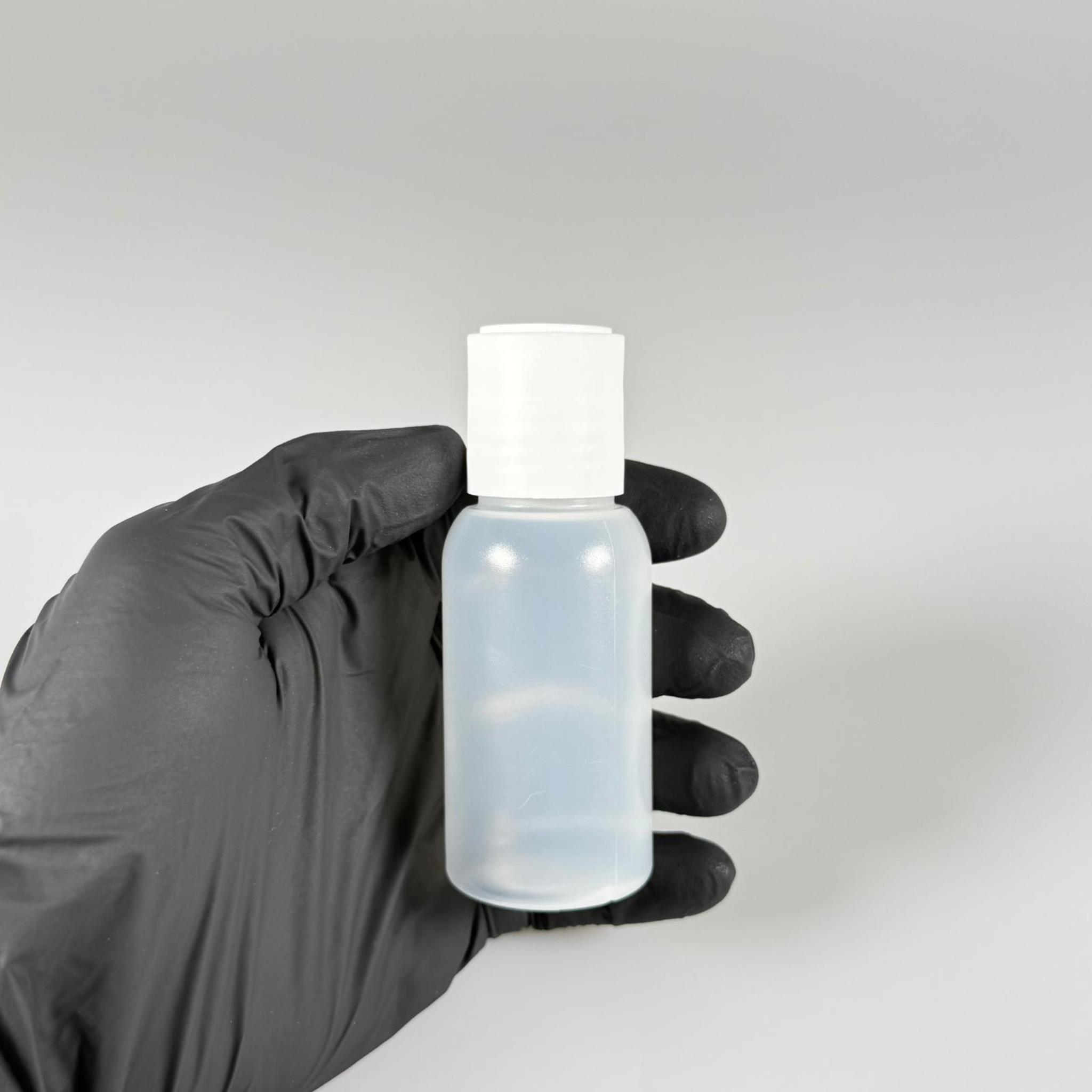 50 ML SIKILABİLİR YUMUŞAK POLİETİLEN PE PLASTİK ŞİŞE - BEYAZ DİSKTOP ŞAMPUAN AKITICI - 50 cc sos, yağ, kartuş, mürekkep vb için boş şişeler