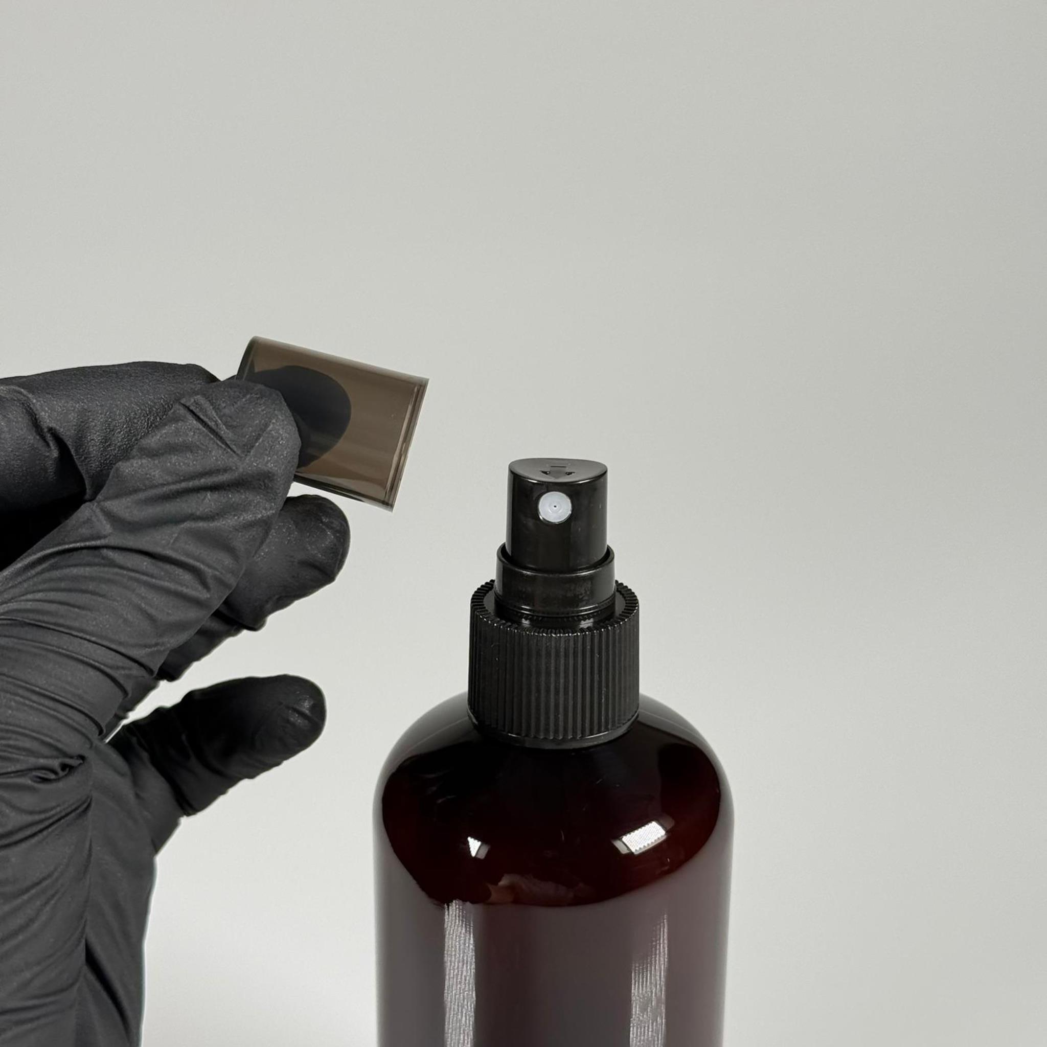 250 CC AMBER ŞİŞE - SİYAH SPREYLİ - 250 ML SPREYLİ PLASTİK ŞİŞE - ZEYNEP MODEL PET ŞİŞE