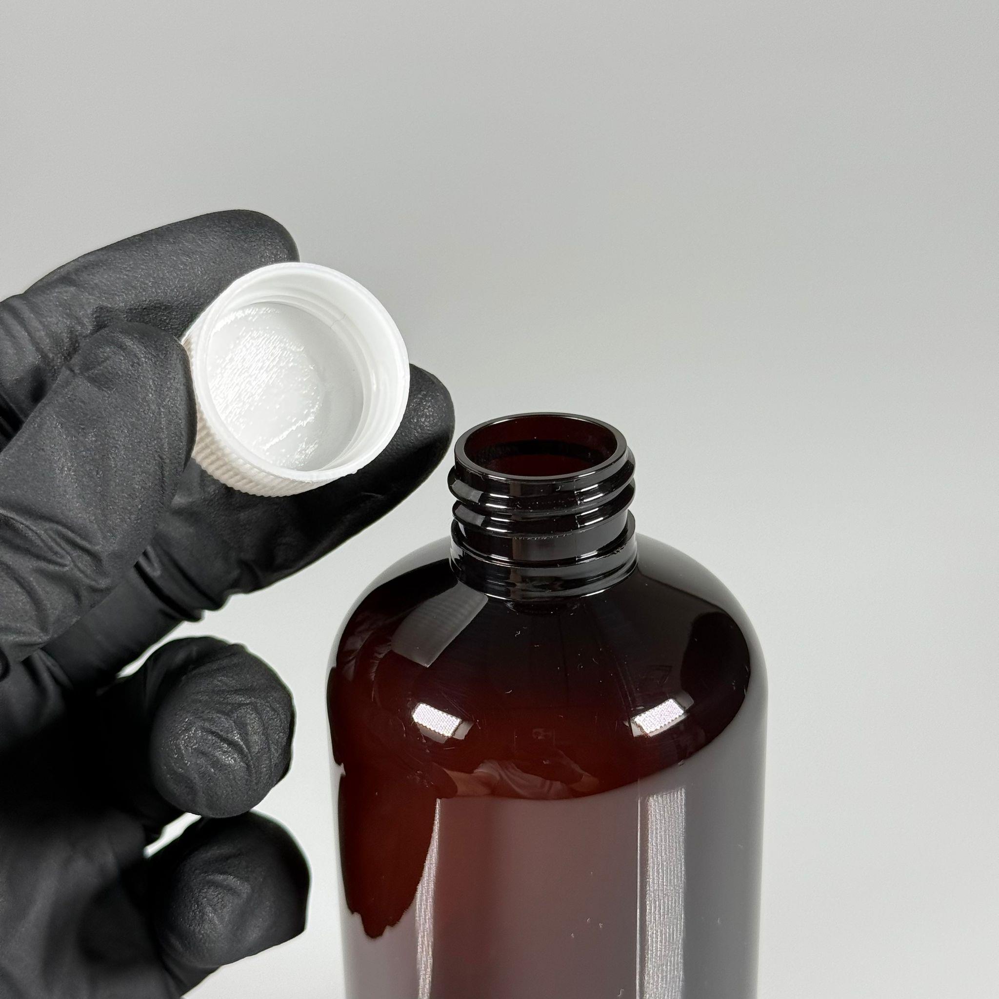 250 CC AMBER PLASTİK ŞİŞE ZEYNEP MODEL - CONTALI BEYAZ KAPAKLI - 250 ML TOMBUL PET ŞİŞE