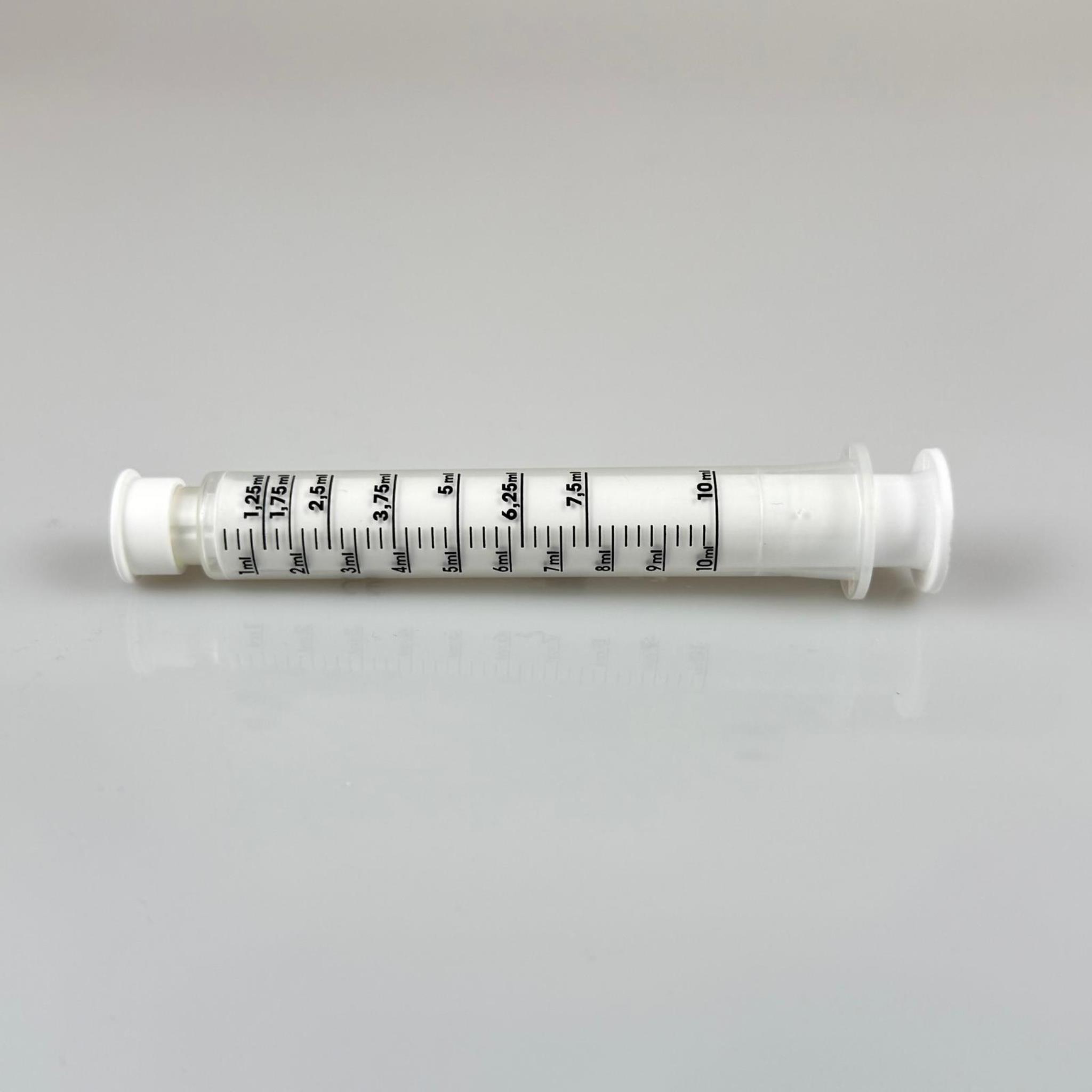 DOZAJ PİPETİ - 10 ML - PLASTİK ENJEKTÖR, ÖLÇÜLÜ ŞURUP ŞIRINGASI, ORAL İLAÇ PİPET (UCU BEYAZ TIPALI)