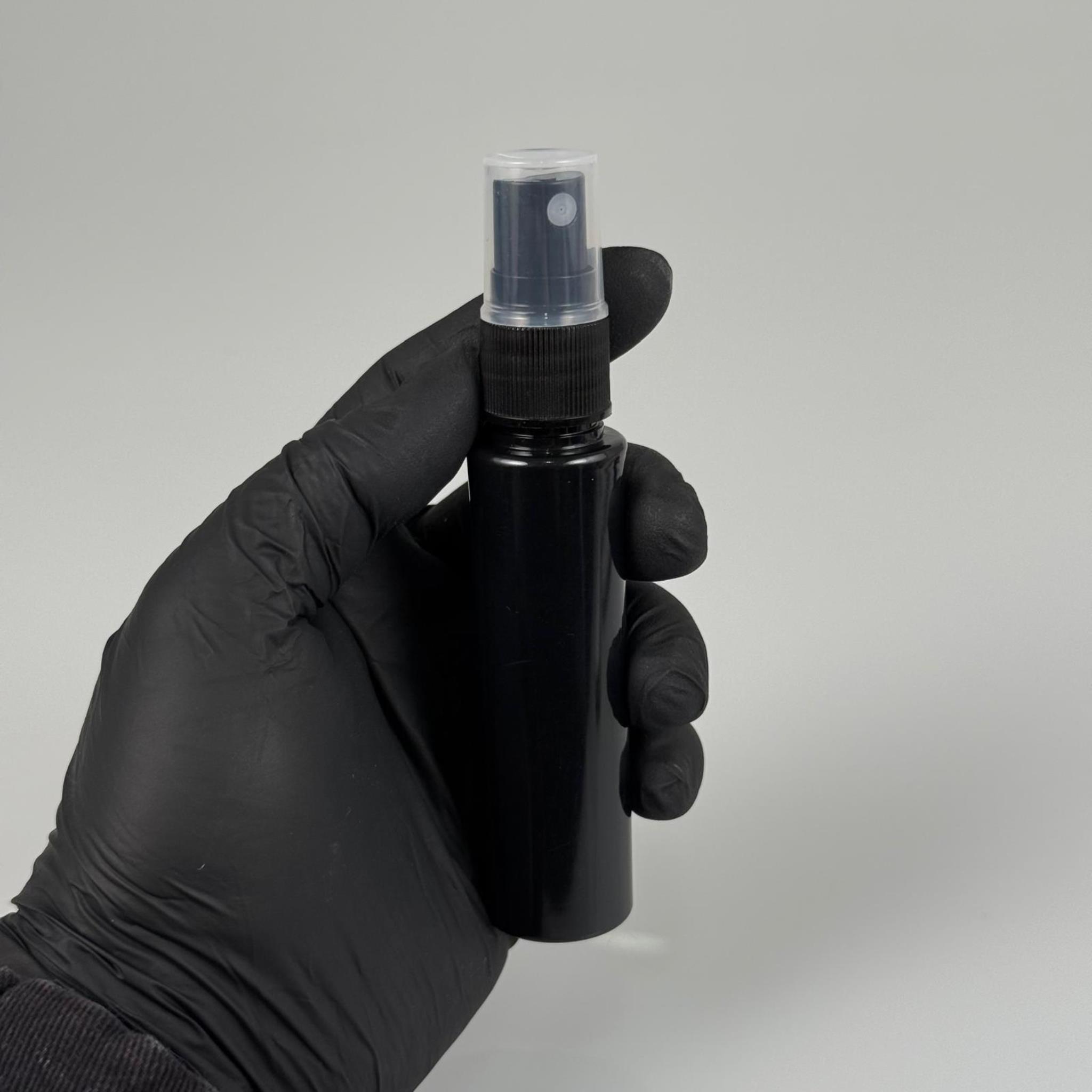 35 CC PET ŞİŞE SİYAH - SİYAH SPREYLİ - 35 ML PLASTİK SPREY ŞİŞE