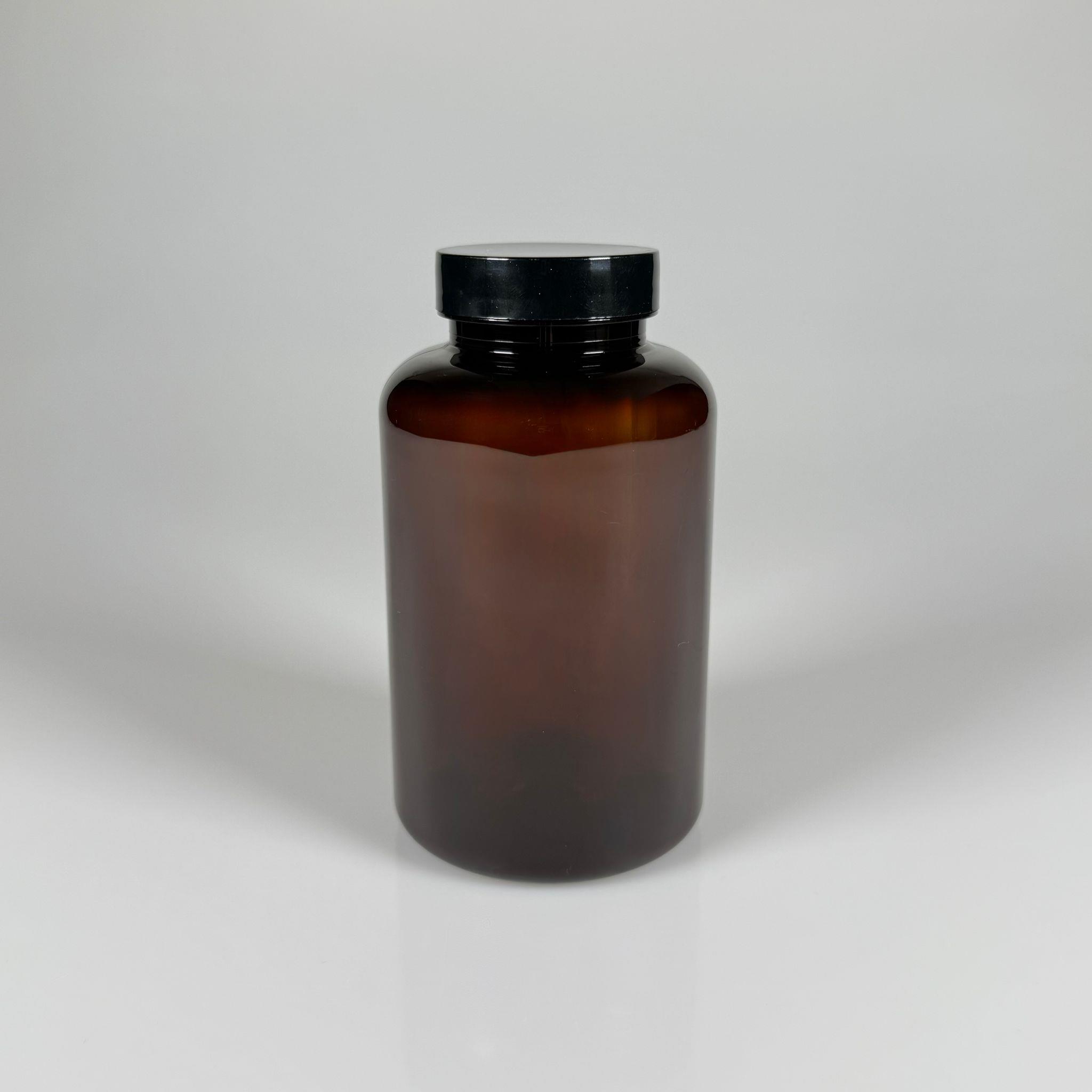 400 CC AMBER PET TABLET ŞİŞESİ - SİYAH KAPAKLI - 400 ML KAPSÜL KUTUSU - İLAÇ ŞİŞESİ - MEDİKAL HAP ŞİŞESİ - FARMASÖTİK KAVANOZ