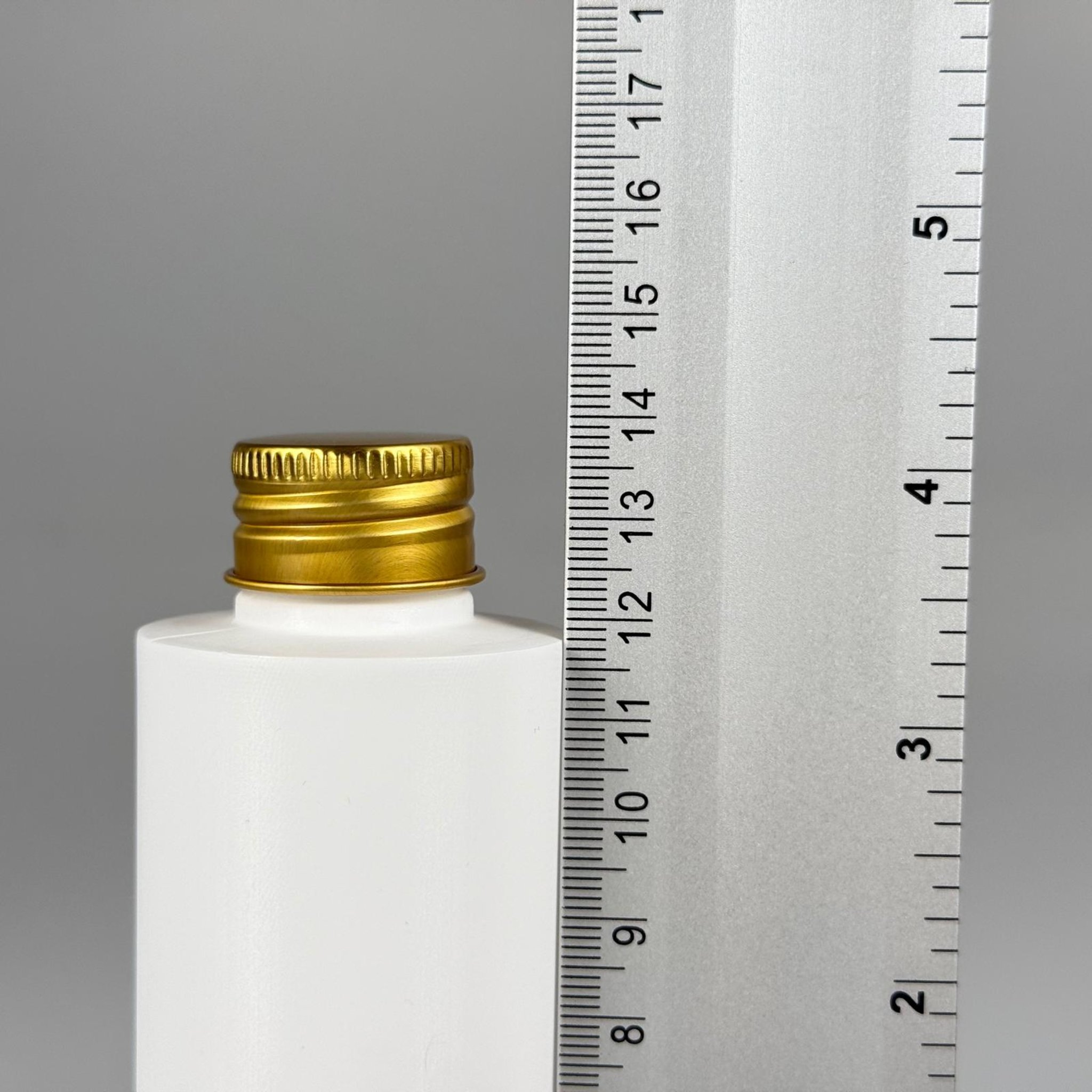 150 CC MAT BEYAZ SERT POLİETİLEN ASETON ŞİŞESİ (24 AĞIZ) + KÖPÜK CONTALI GOLD METAL ALÜMİNYUM KAPAK + KOLONYA TIPALI TAKIM - 150 ML KAPAKLI BEYAZ PLASTİK ŞİŞELER