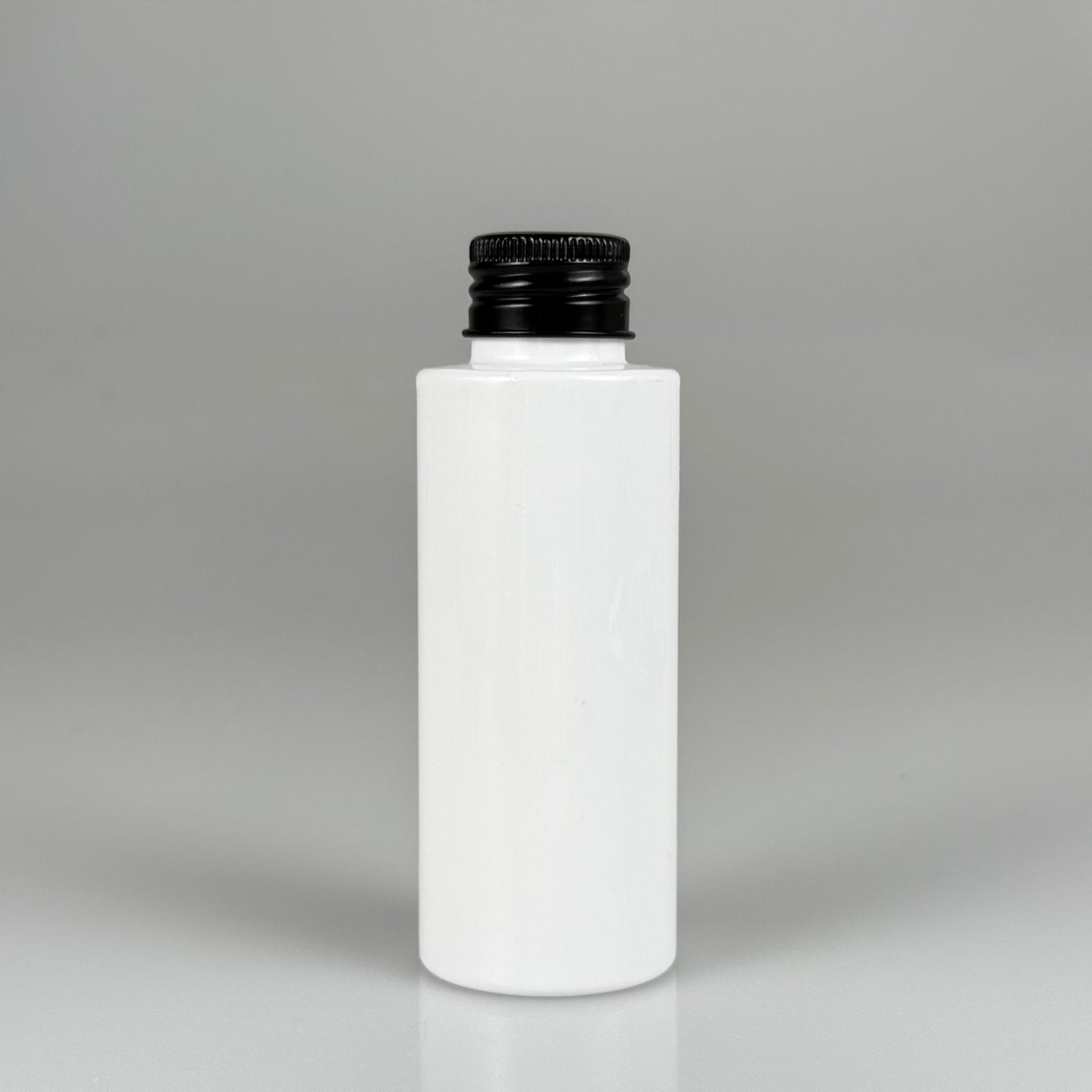100 CC BEYAZ SİLİNDİR KESKİN KÜT MODEL SERT PET ŞİŞE ( 17 GR - 24 AĞIZ ) + KÖPÜK CONTALI SİYAH METAL ALÜMİNYUM KAPAK TAKIM - 100 ML KAPAKLI BEYAZ PLASTİK ŞİŞELER