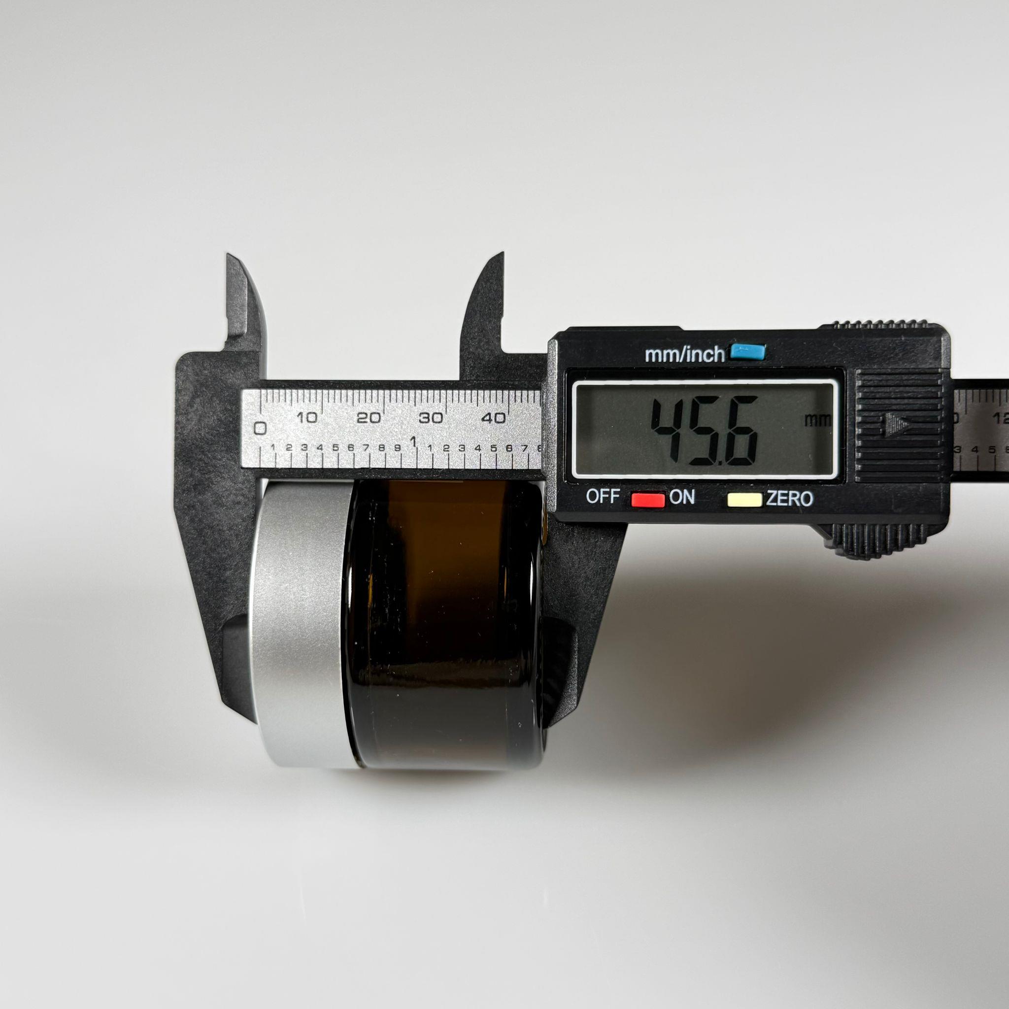 50 CC CAM AMBER KREM KAVANOZU - GÜMÜŞ KAPAKLI İÇ CONTALI - 50 ML KAHVERENGİ KREM KAVANOZU - AMBER MUM KAVANOZU