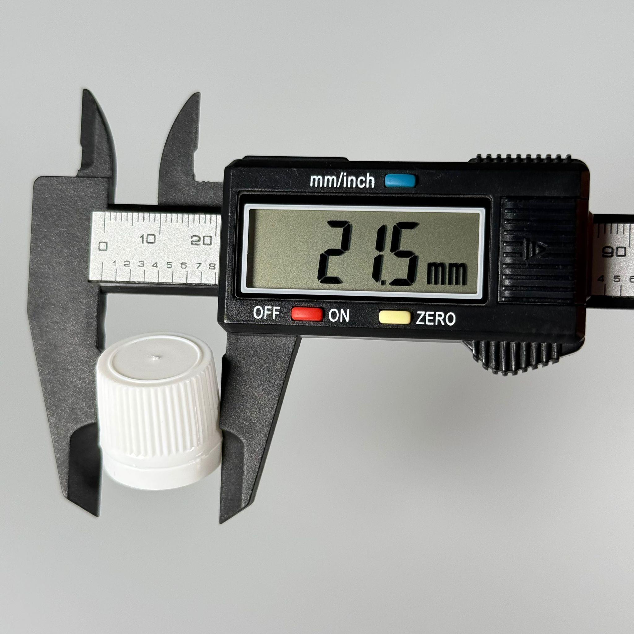 18 MM KİLİTLİ KENDİNDEN CONTALI BEYAZ KAPAK (DROPPER CAM ŞİŞELERDE SIZDIRMAZLIK TESTİNİ GEÇMİŞTİR)