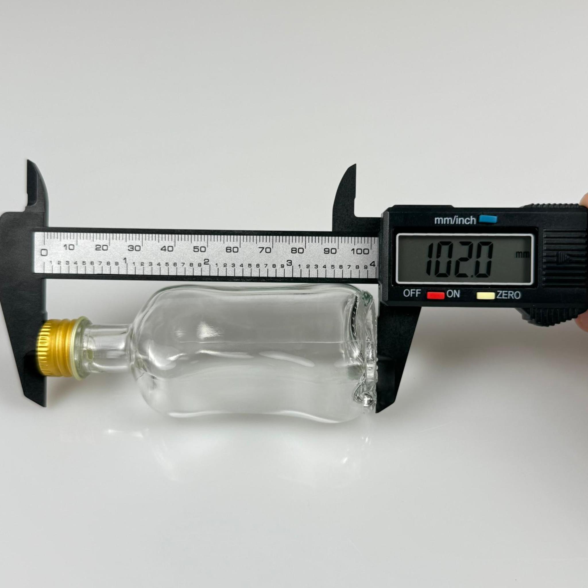 50 CC BOĞAZLI İNCE BELLİ CAM ŞİŞE - GOLD METAL KAPAKLI KOLONYA TIPALI - 50 ML PRESTİJLİ ŞİŞE