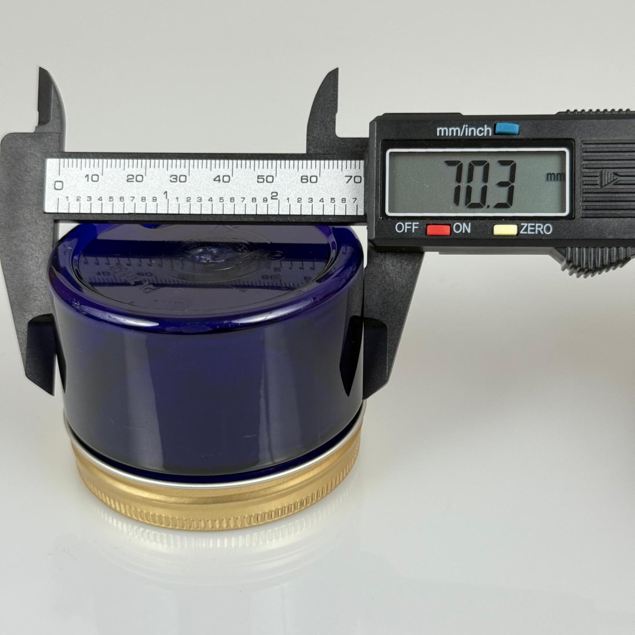 150 ML SERT PET KAVANOZ + GOLD METAL KAPAK + İÇ TIPA - 150 CC KALIN MAVİ PLASTİK KAVANOZ GOLD METAL KAPAKLI İÇ TIPALI TAKIM - KREM KAVANOZLARI