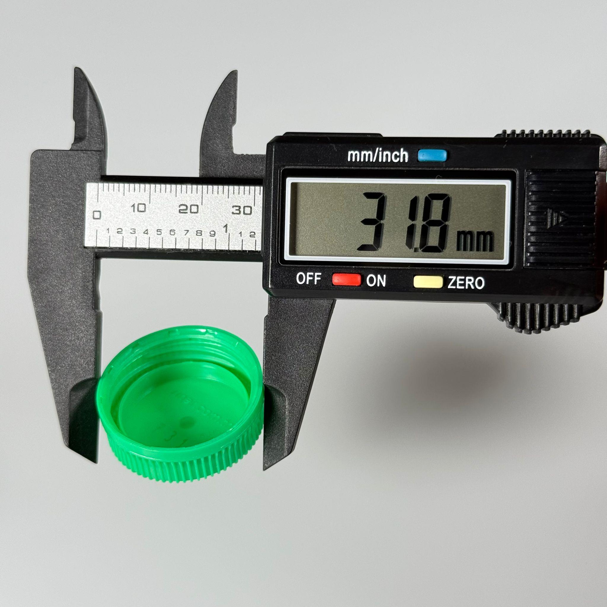 29 MM KİLİTLİ PLASTİK KAPAK YEŞİL - STANDART SU ŞİŞESİ KAPAĞI - ÖZKAYNAK SU ŞİŞESİ , ERİKLİ SU ŞİŞESİ,  SIRMA SU ŞİŞE VS YARIM LT VE 1,5 LT UYAR