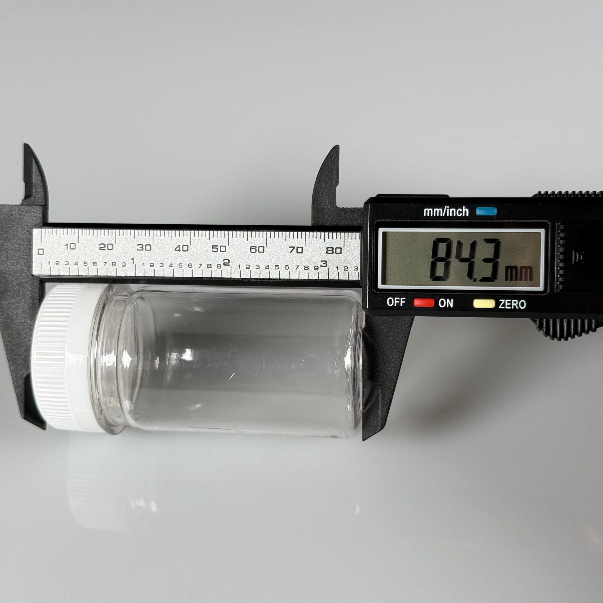 60 CC SİLİNDİR PET ŞİŞE (15,6 GR) - 38 MM GENİŞ AĞIZLI KİLİTLİ BEYAZ KAPAKLI - 60 ML PLASTİK NUMUNE BOŞ ŞİŞELER