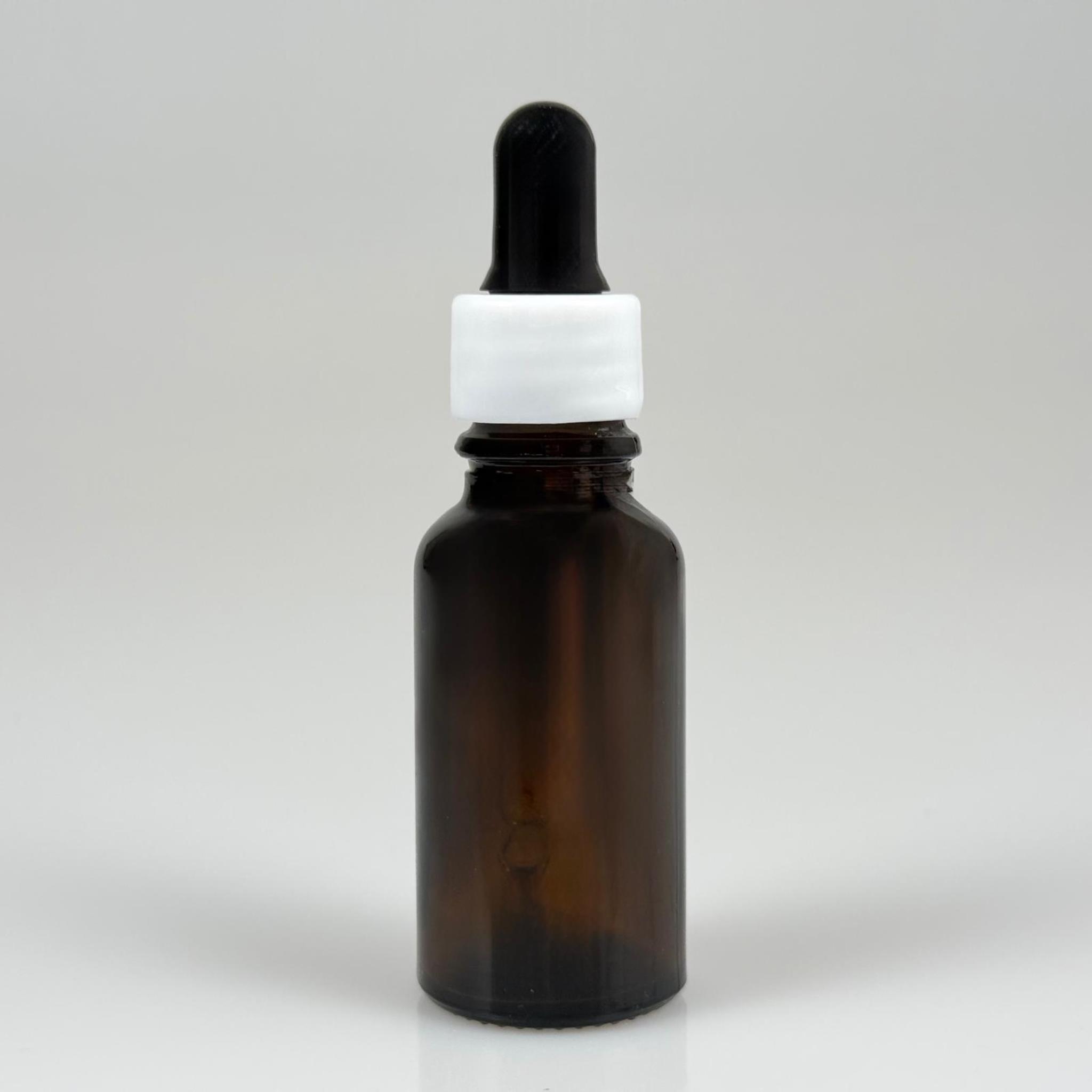 20 CC AMBER CAM DAMLALIKLI ŞİŞE - SİYAH EMZİK + BEYAZ DÜZ KAPAK + CAM PİPET TAKIM - 20 ML KAHVERENGİ DAMLALIKLI ŞİŞE SETİ
