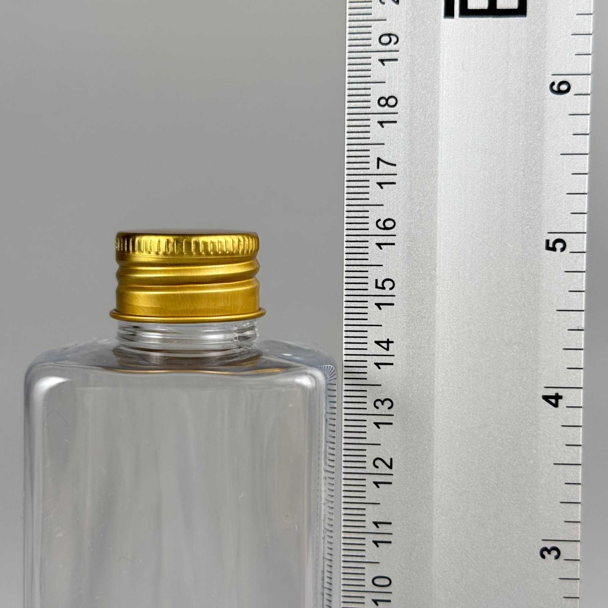 300 CC KARE PET ŞİŞE (31 GR - 24 AĞIZ) + KÖPÜK CONTALI GOLD METAL ALÜMİNYUM KAPAK TAKIM - 300 ML KAPAKLI PLASTİK ŞİŞELER