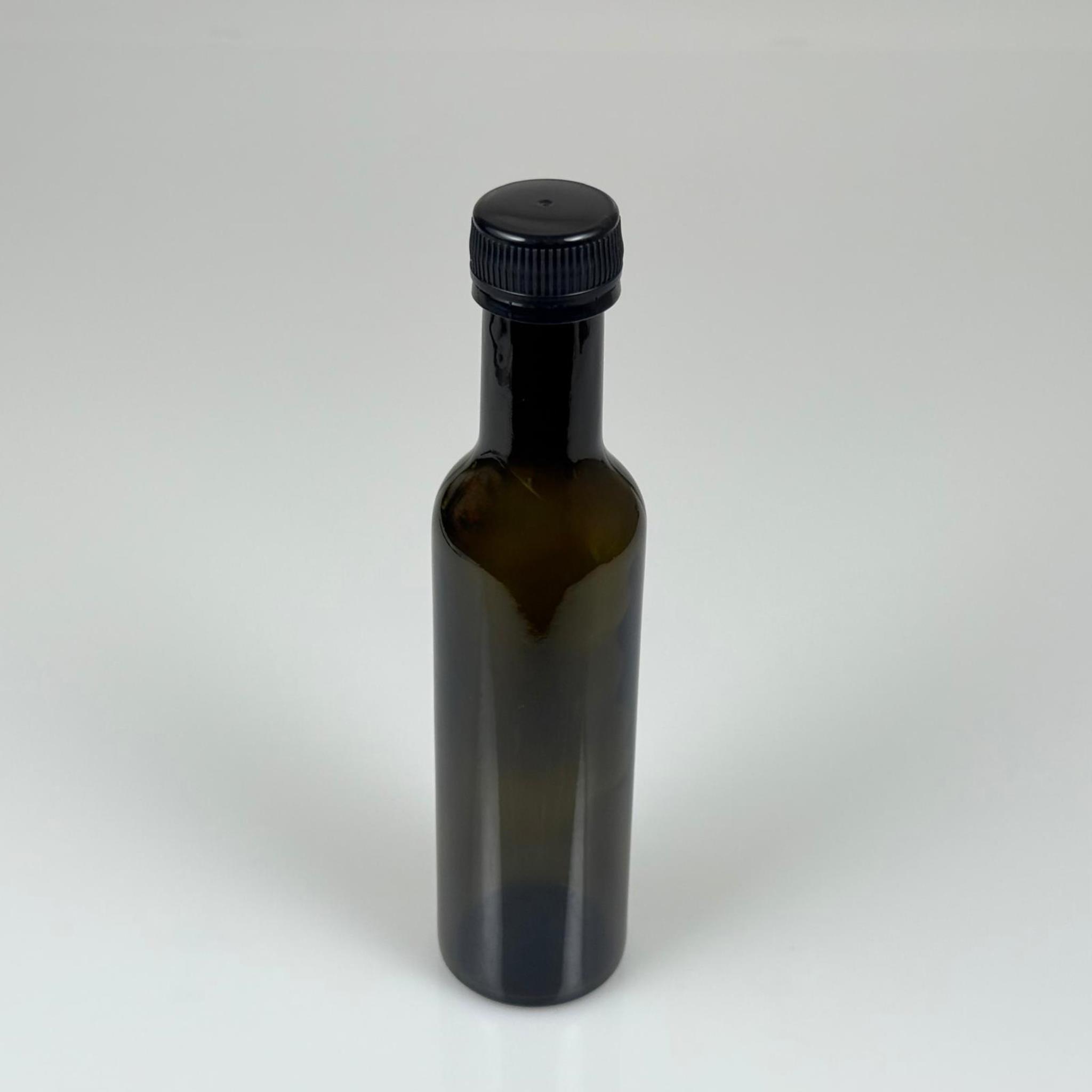 250 CC YEŞİL CESENA MODEL DORİCA CAM ŞİŞE - SİYAH CONTALI KİLİTLİ KAPAKLI - 250 ML CESENA ŞİŞE - YEŞİL