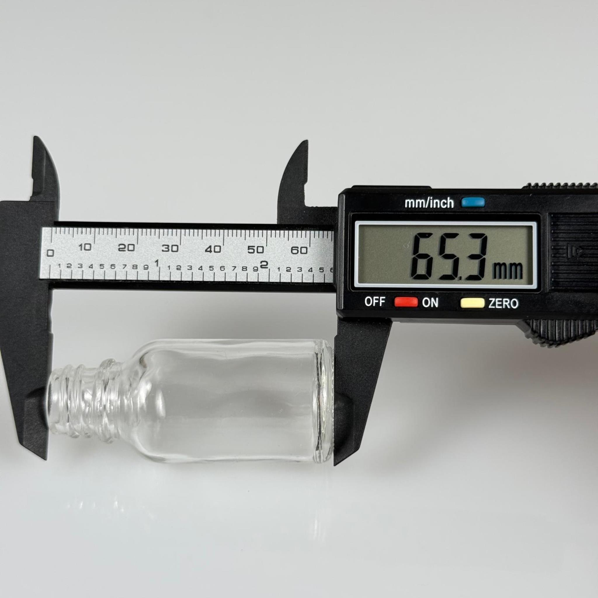 15 CC ŞEFFAF CAM ŞİŞE 18 MM İTHAL