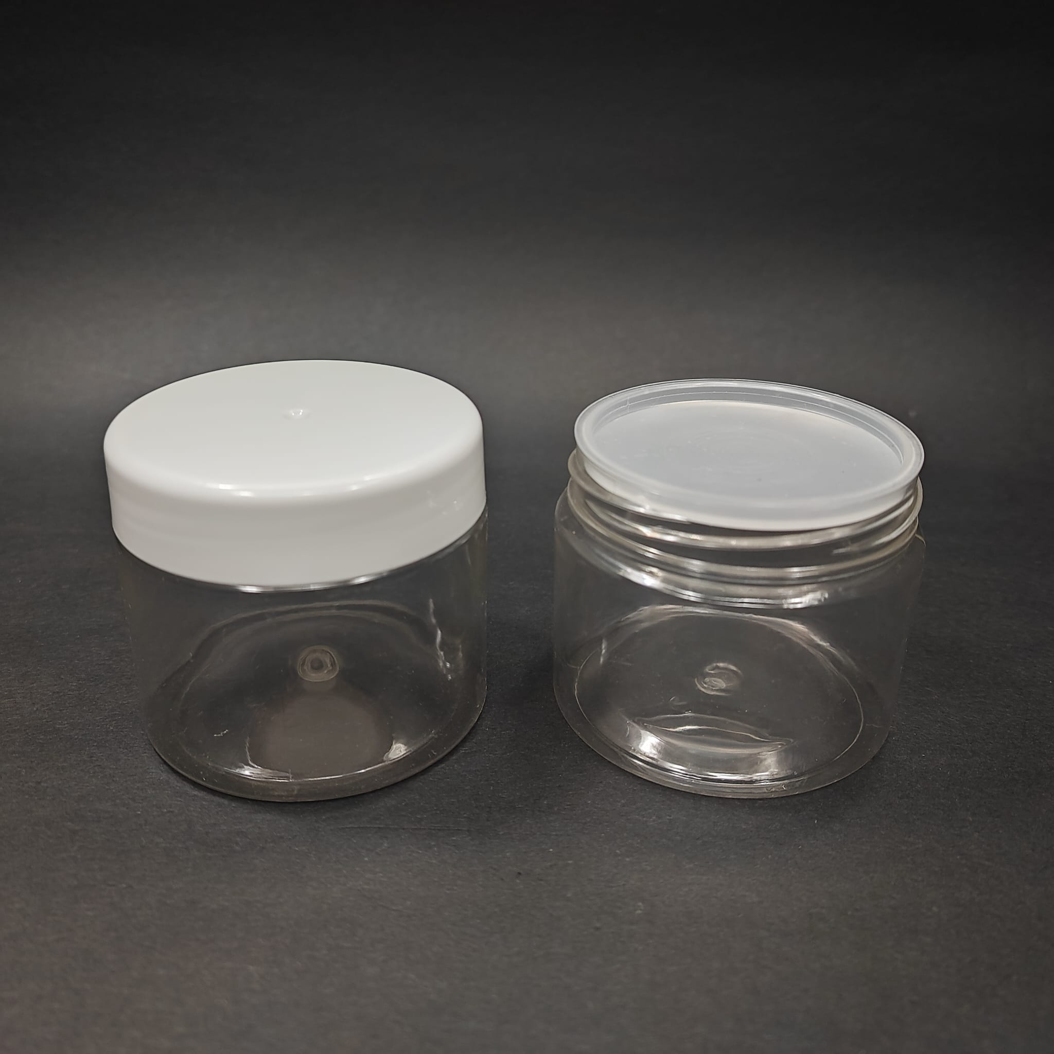 100 CC PET KAVANOZ- BEYAZ KAPAKLI + İÇ TIPALI - 100 ML PLASTİK KAVANOZ - KREM KAVANOZU