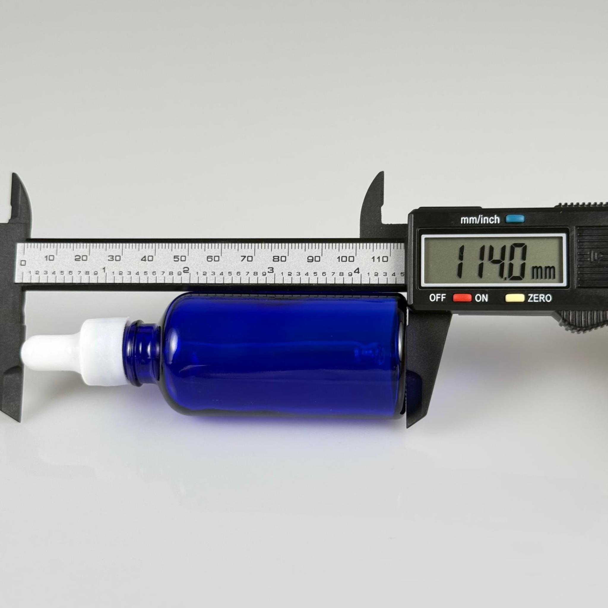 50 CC MAVİ CAM DAMLALIKLI ŞİŞE - BEYAZ EMZİK + BEYAZ DÜZ KAPAK + CAM PİPET TAKIM - 50 ML DAMLALIKLI ŞİŞE SETİ