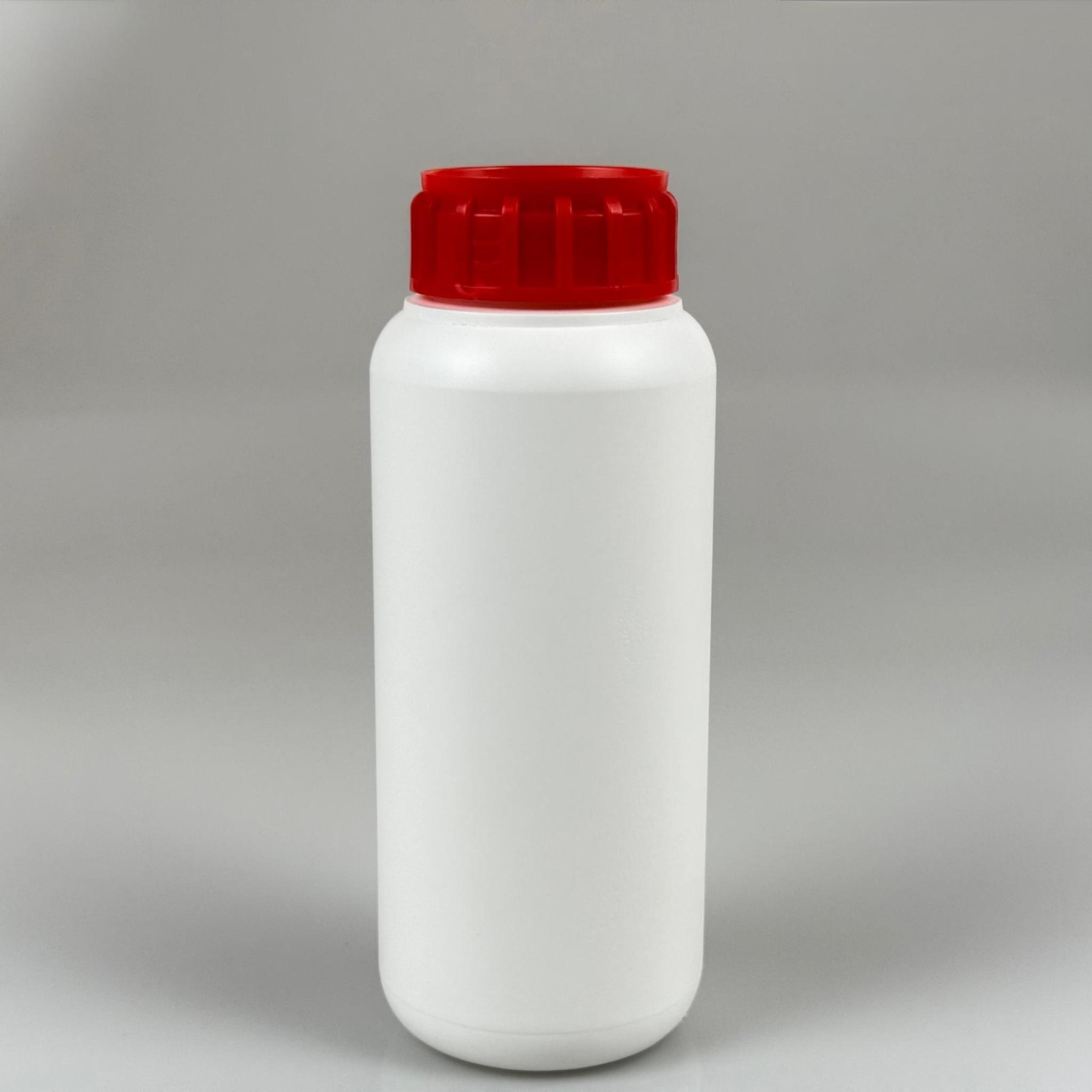 0,5 LT ZİRAİ İLAÇ BİDONU BEYAZ + KIRMIZI ALÜMİNYUM FOLYOLU İNDİKSİYON CONTA SK50 KAPAK - 500 CC PE POLİETİLEN TARIM BİDON