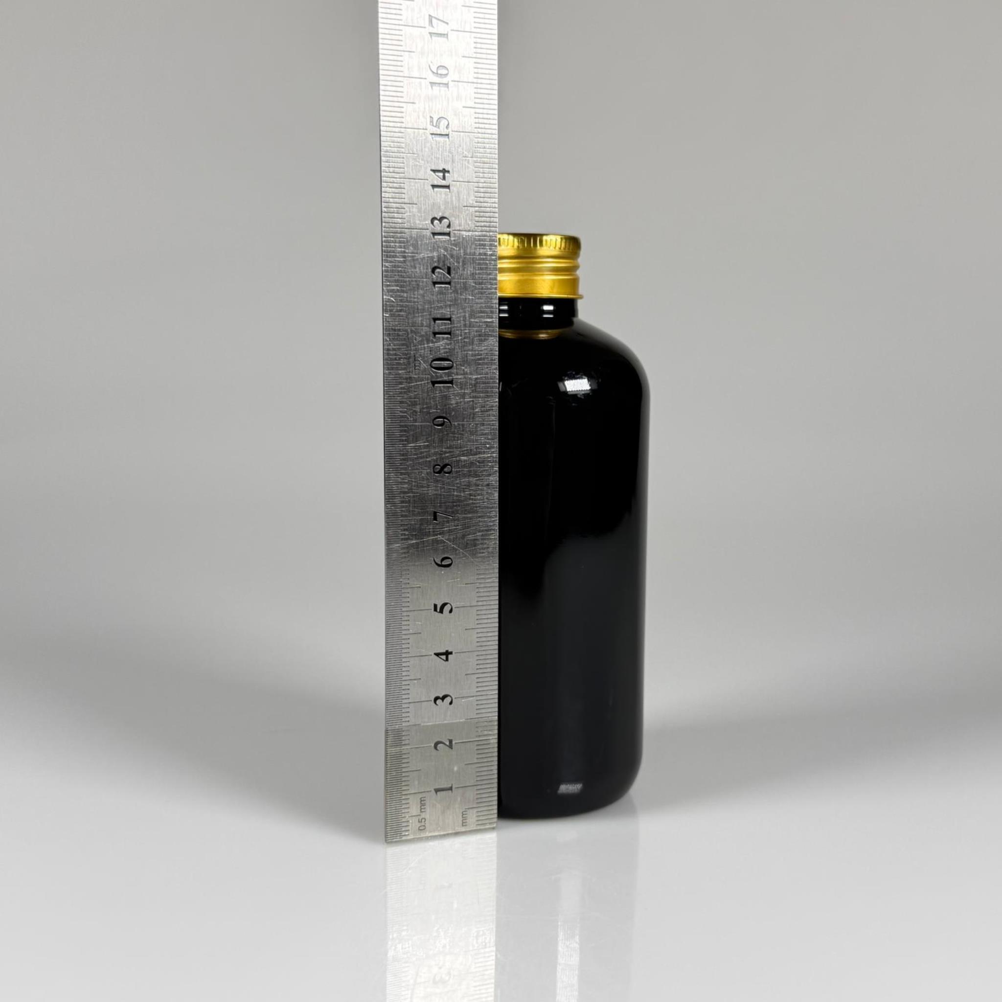 250 CC SİYAH ŞİŞE - GOLD METAL KAPAKLI + KOLONYA TIPALI - 250 ML PLASTİK KOLONYA ŞİŞESİ - ZEYNEP MODEL PET ŞİŞE