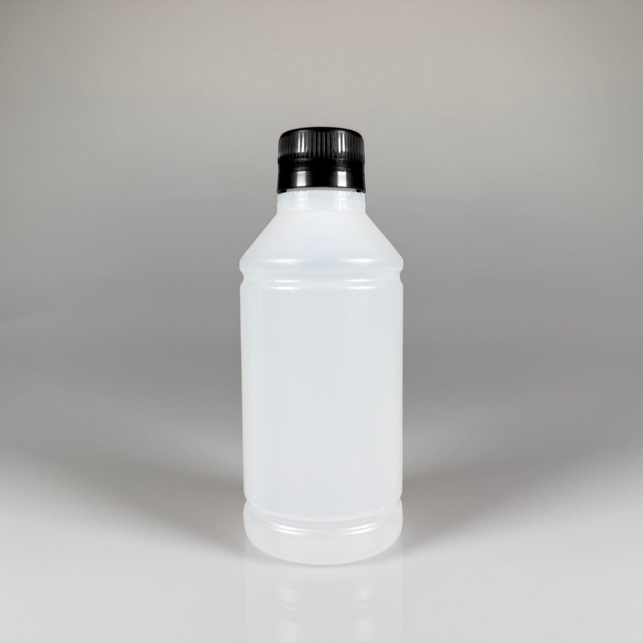 250 CC TİNER ŞİŞESİ - SİYAH KİLİTLİ KAPAKLI - 250 ML KİMYASALA DAYANIKLI PLASTİK ŞİŞE - 0,25 LT POLİETİLEN ŞİŞE