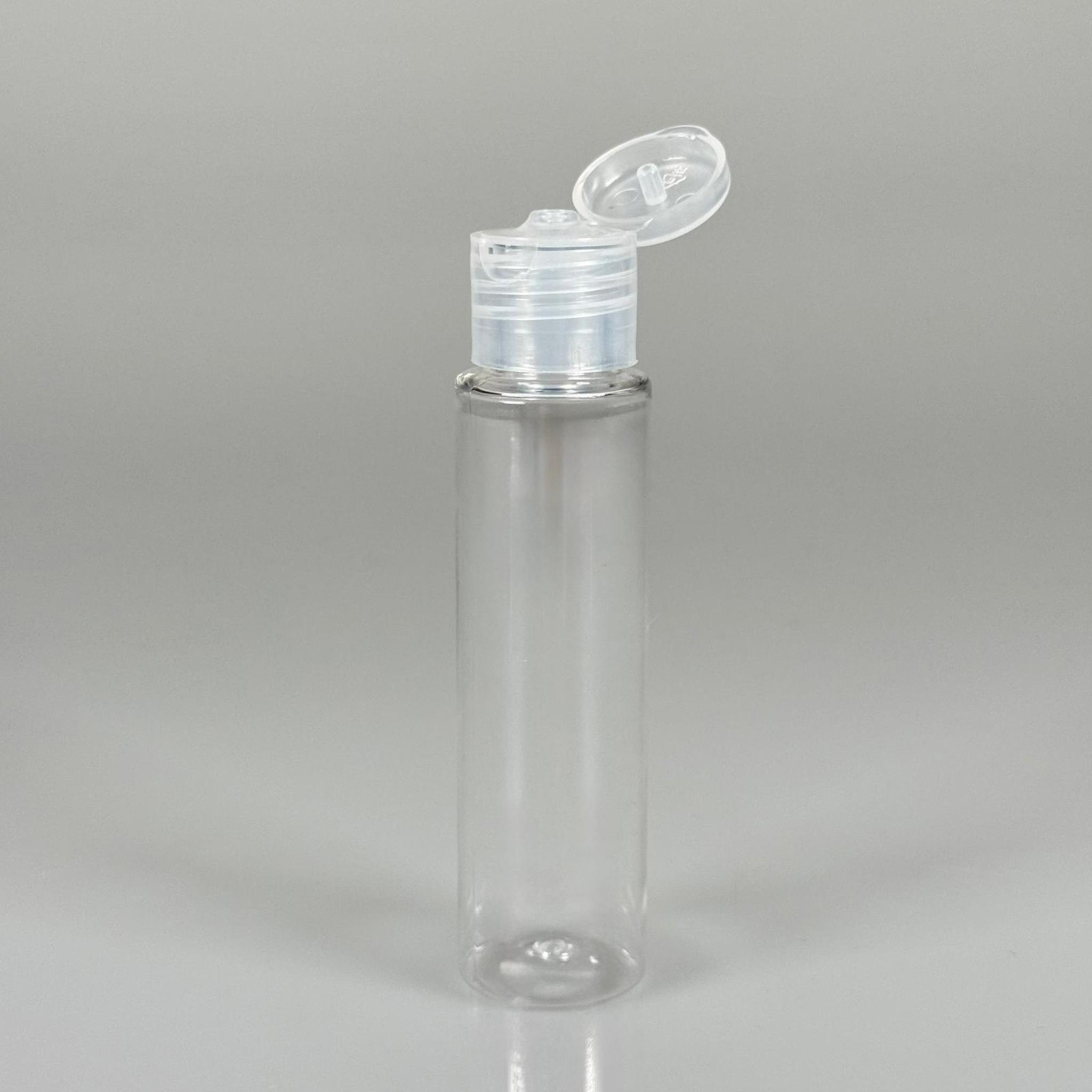 35 CC UZUN PET ŞİŞE + ŞEFFAF FLİPTOP KAPAK - 30 ML DAMLALIKLI PLASTİK ŞİŞE