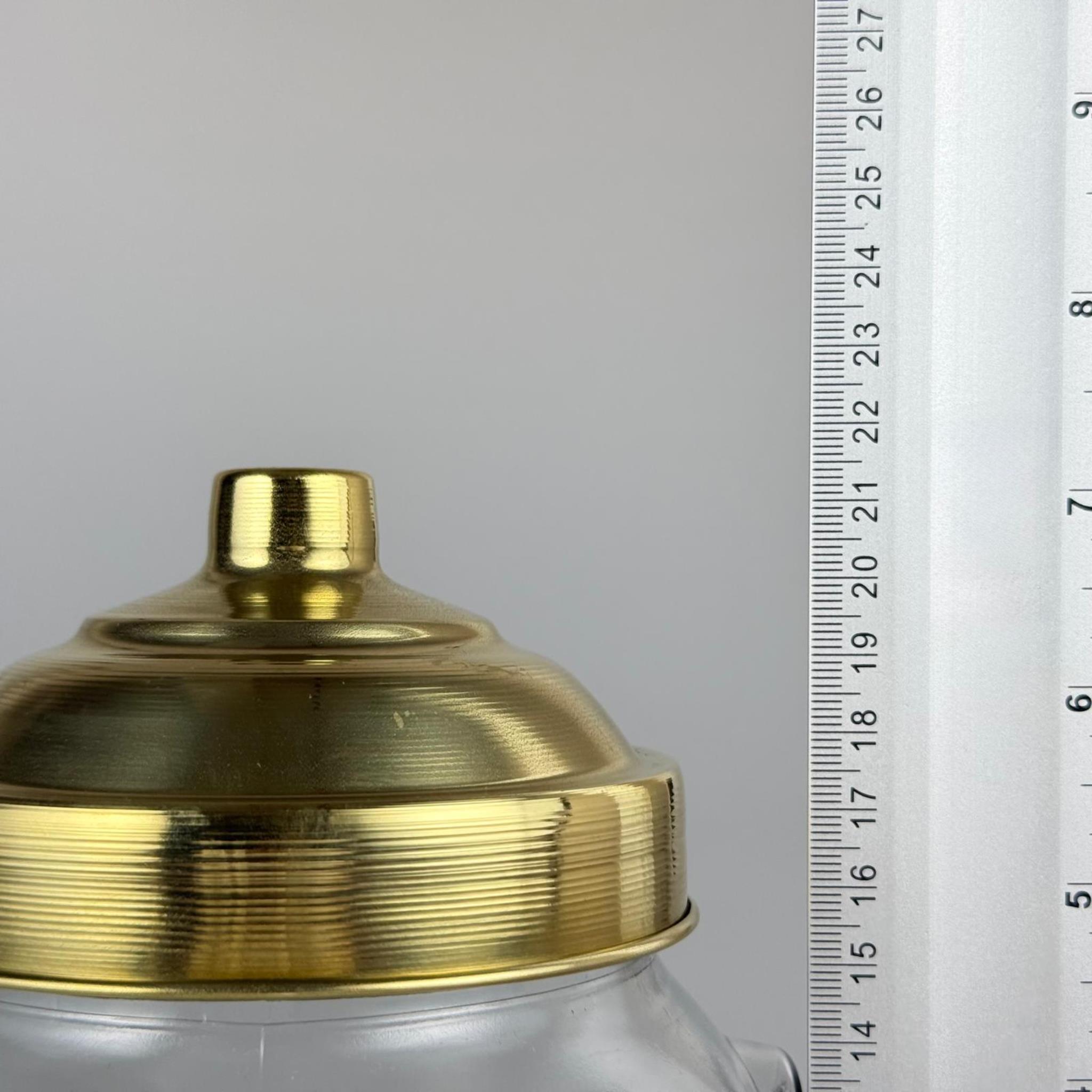 AKTAR, BAKKALİYE, TEŞHİR İÇİN NOSTALJİ PİRİNÇ KAPAKLI CAM KAVANOZ - 1500 ML KULPLU