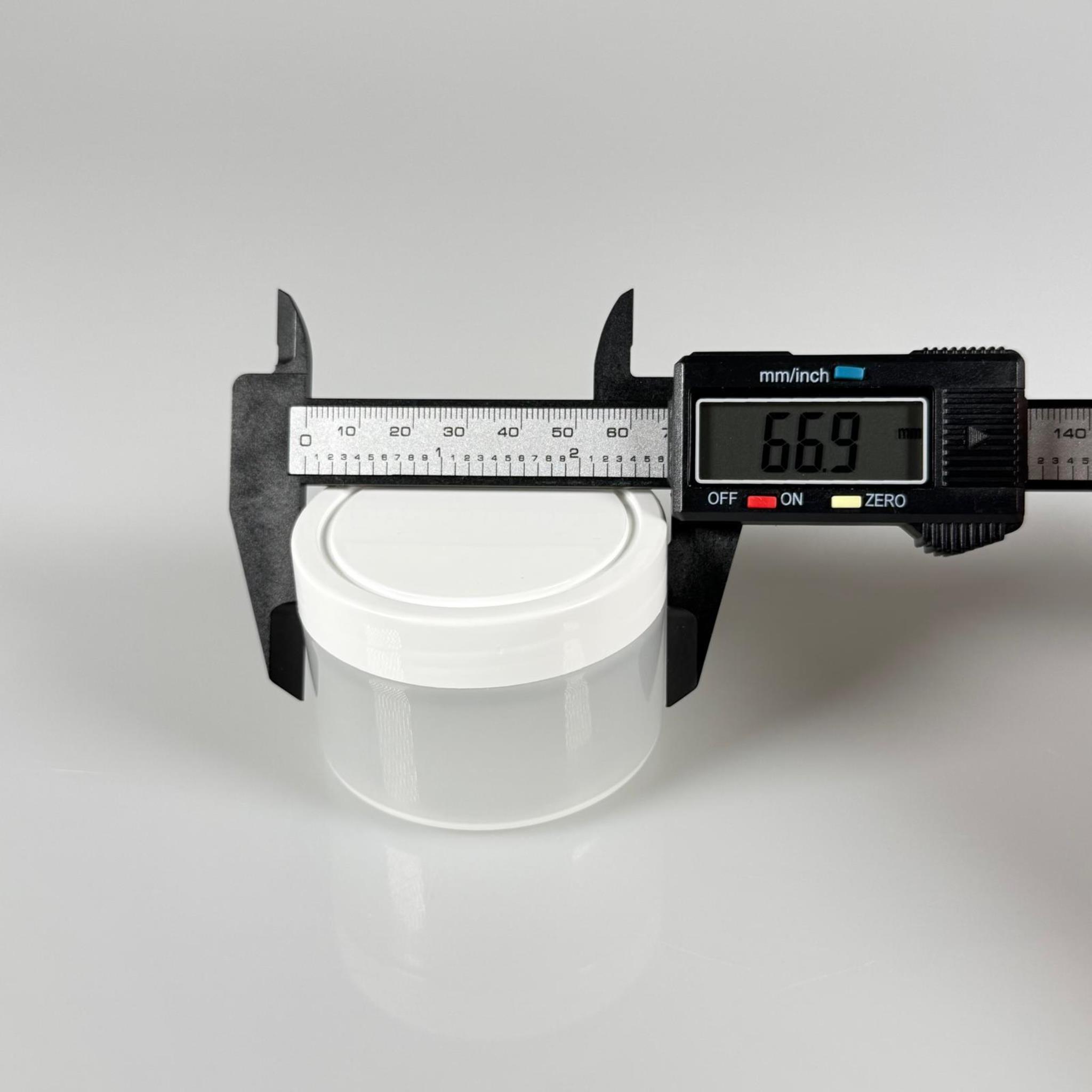 100 CC NATUREL ŞEFFAF PLASTİK KREM KAVANOZU BEYAZ KAPAKLI - 100 ML SAYDAM POMAT KUTUSU