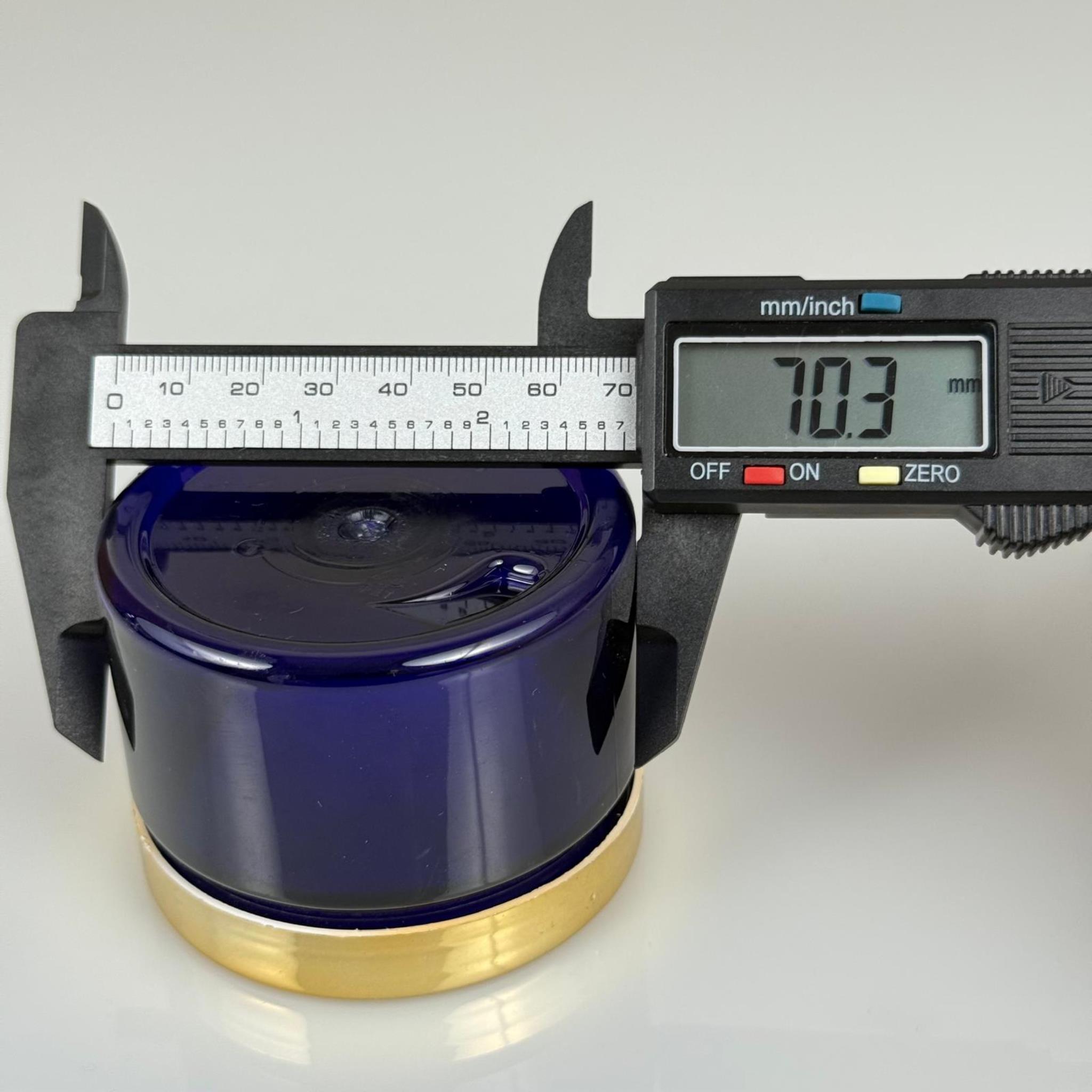 150 ML SERT PET KAVANOZ + GOLD KAPLAMALI PLASTİK KAPAK + İÇ TIPA - 150 CC KALIN MAVİ PLASTİK KAVANOZ GOLD KAPLAMALI PLASTİK KAPAKLI İÇ TIPALI TAKIM - KREM KAVANOZLARI
