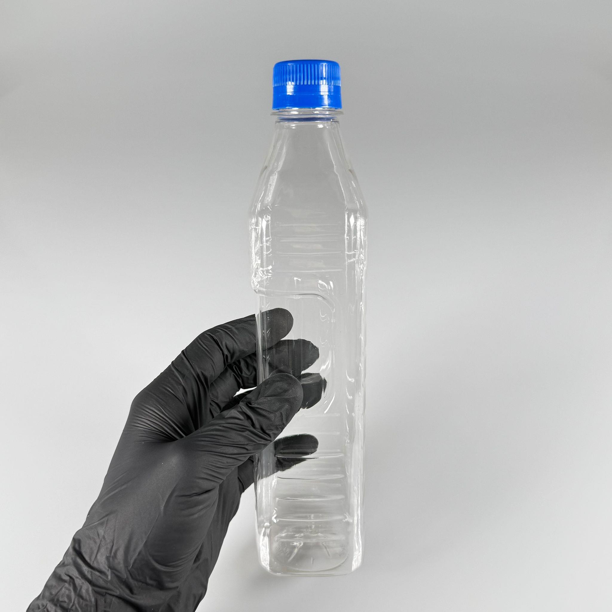 500 CC KÖŞELİ PET ŞİŞE - MAVİ KİLİTLİ KAPAKLI 0,5 LİTRE KARE PLASTİK ŞİŞE - ZEYTİNYAĞ ŞİŞESİ