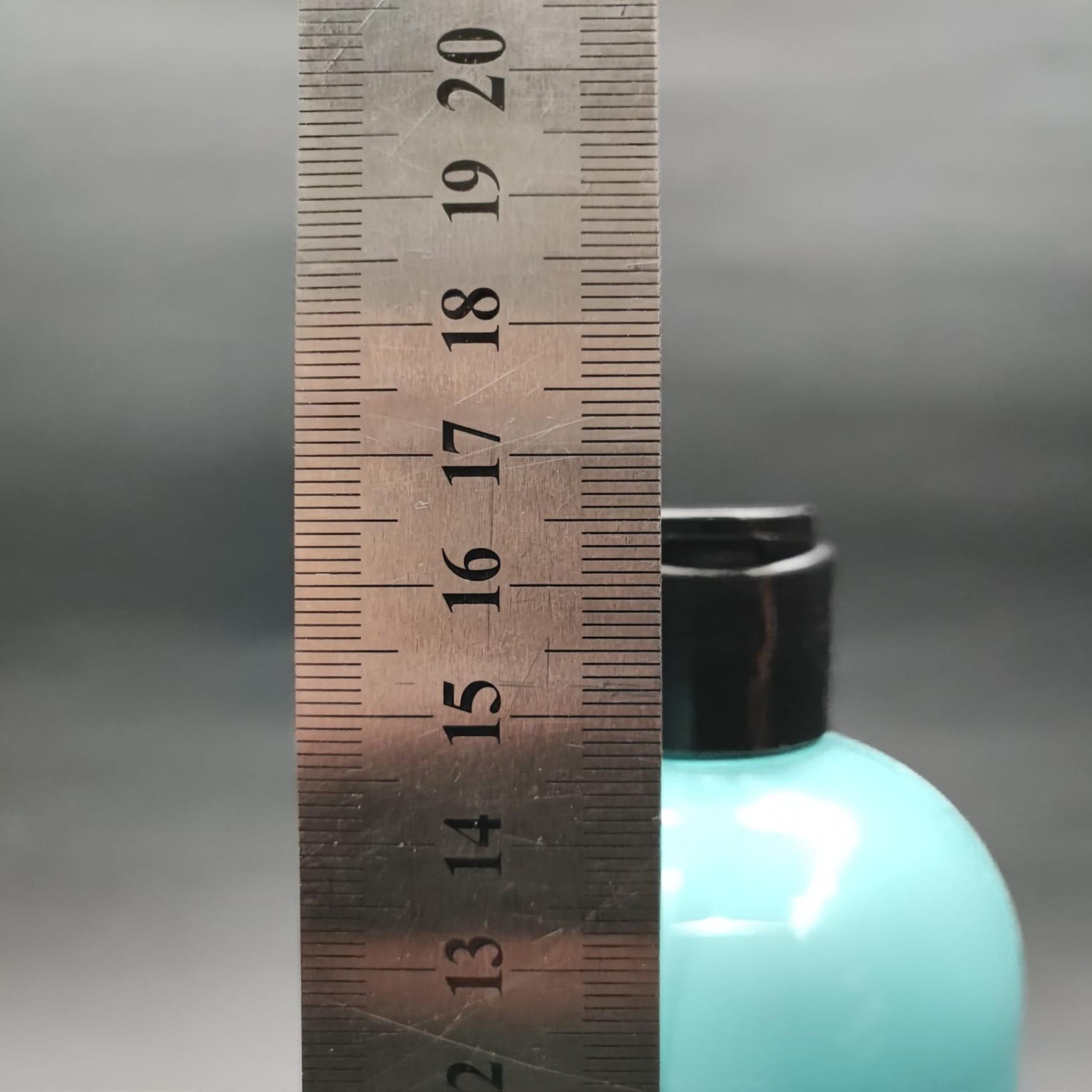 400 CC OVAL BOYUNLU SİLİNDİR PET ŞİŞE (30 GR) - SİYAH FARMASİ MODEL FLİPTOP ŞAMPUAN KAPAKLI - 400 ML PLASTİK ŞİŞE - TURKUAZ