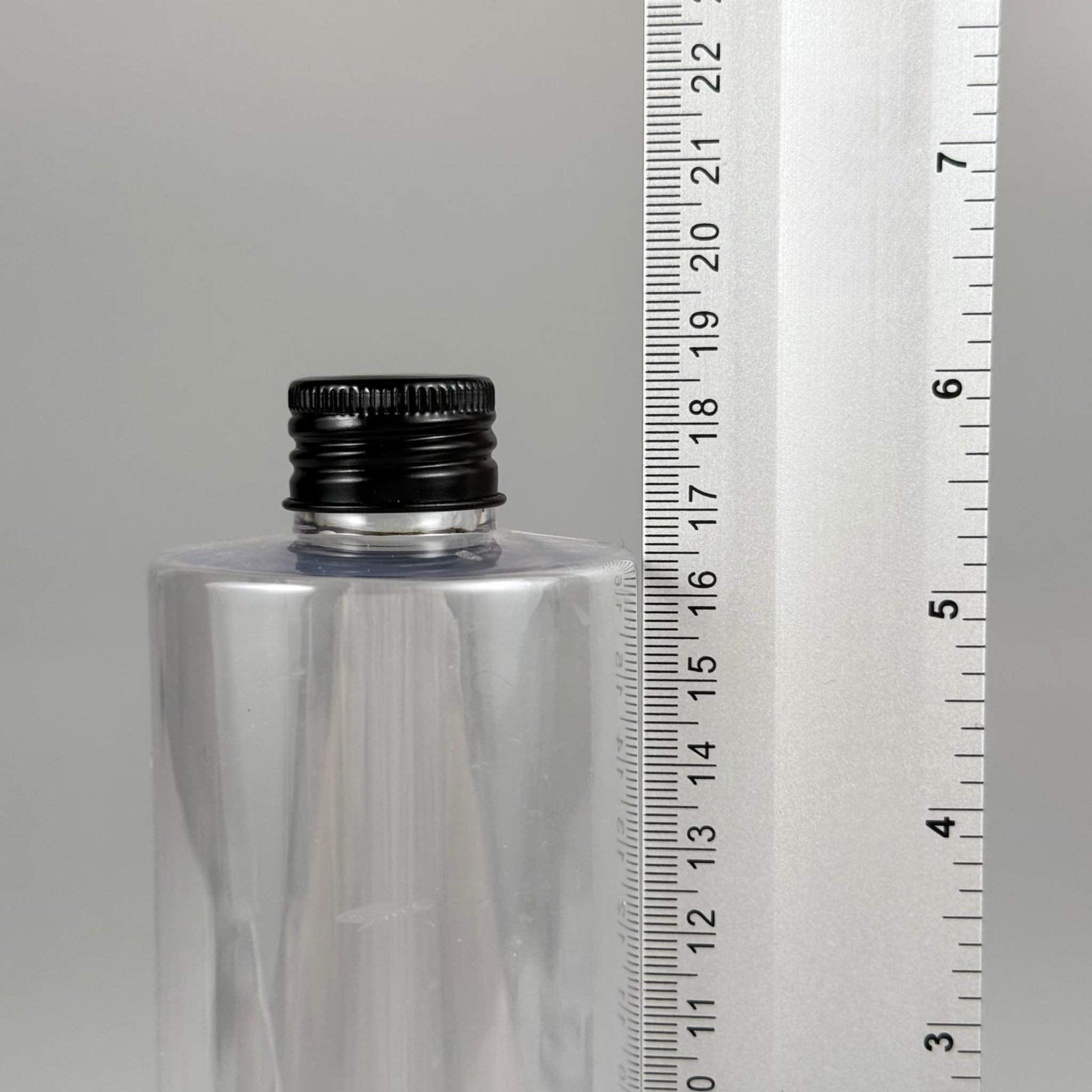 400 CC ŞEFFAF KÜT BOYUNLU SİLİNDİR PET ŞİŞE (30 GR - 24 AĞIZ ) + KÖPÜK CONTALI SİYAH METAL ALÜMİNYUM KAPAKLI TAKIM - 400 ML KAPAKLI ŞEFFAF PLASTİK ŞİŞELER