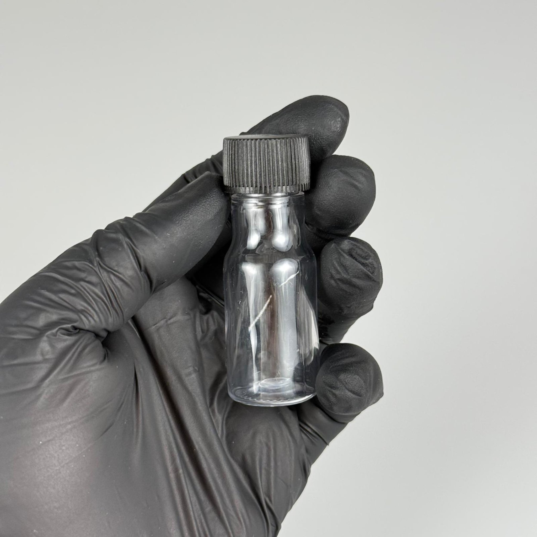 10 ML BOĞAZLI PET ŞİŞE + CONTALI SİYAH KAPAK + KÖR TIPA TAKIM - 10 CC SIZDIRMAZ BOŞ PLASTİK ŞİŞELER