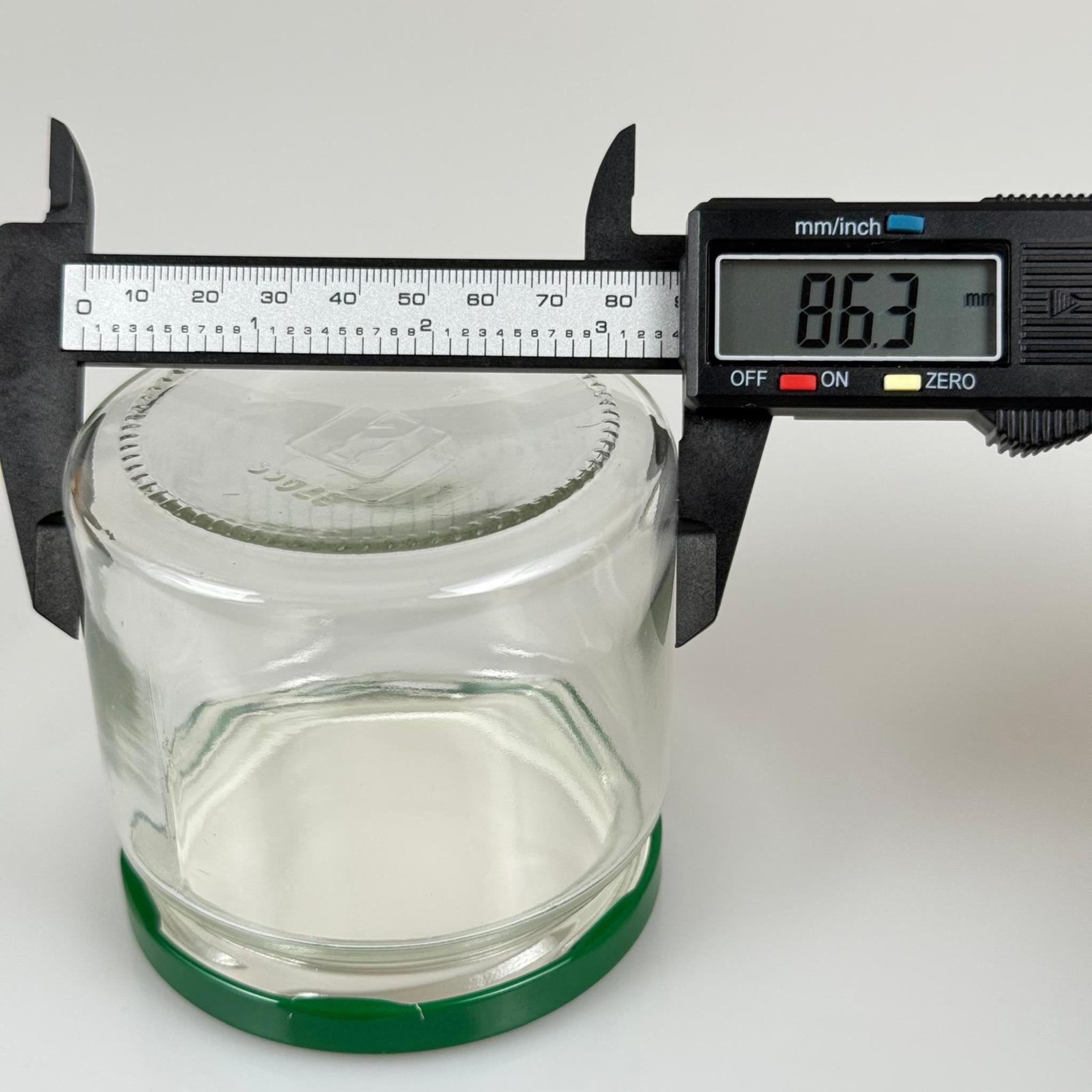 370 CC GENİŞ AĞIZLI CAM KAVANOZ - KOYU YEŞİL KAPAKLI - 370 ML CAM KAVANOZ