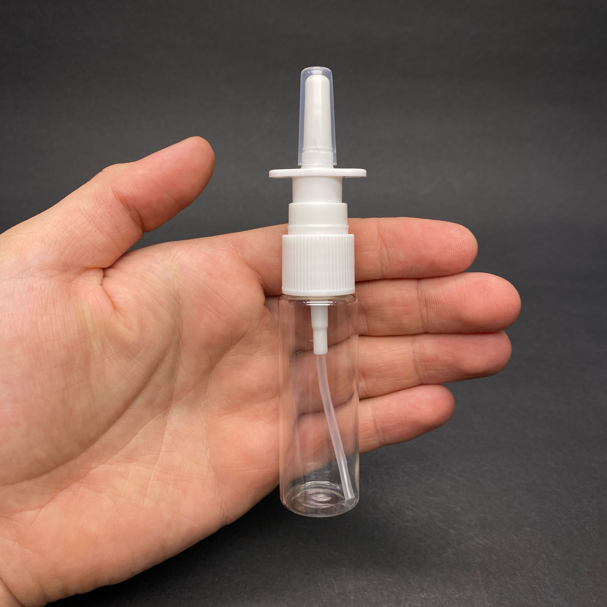 20 CC ŞEFFAF PET ŞİŞE- NAZAL BURUN SPREYLİ 20 ML PLASTİK ŞİŞE